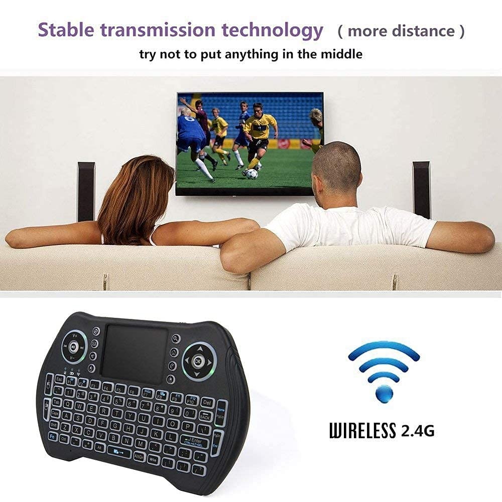 BL Mini Keyboard Wireless with Touchpad and Mouse Keyboard, Multi-color