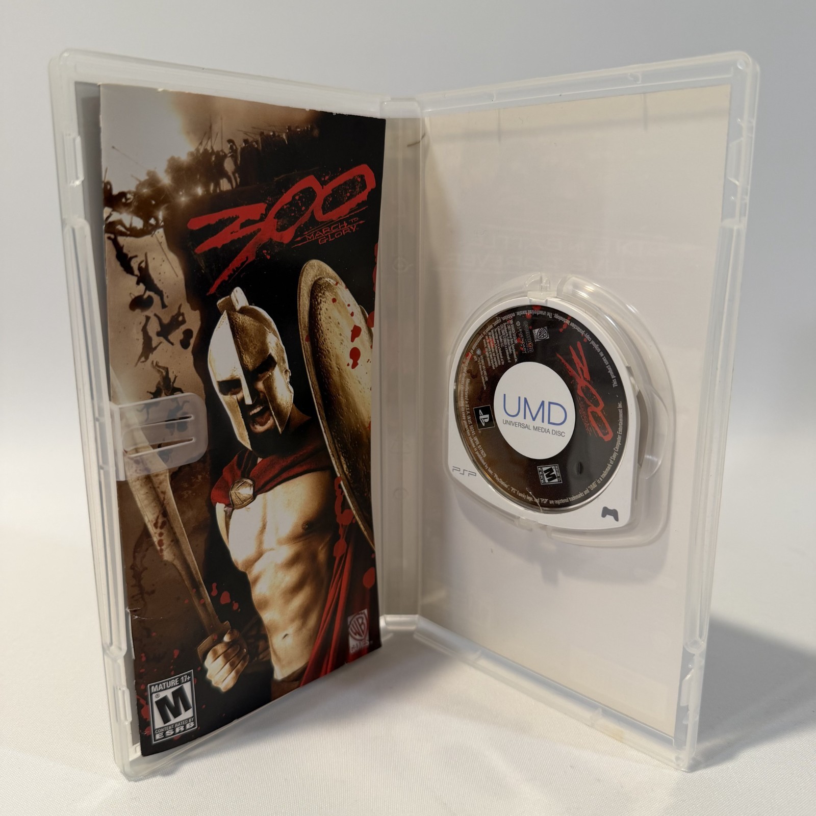 300 March to Glory PSP Warner Bros Action Hack & Slash Combat Video Game CIB