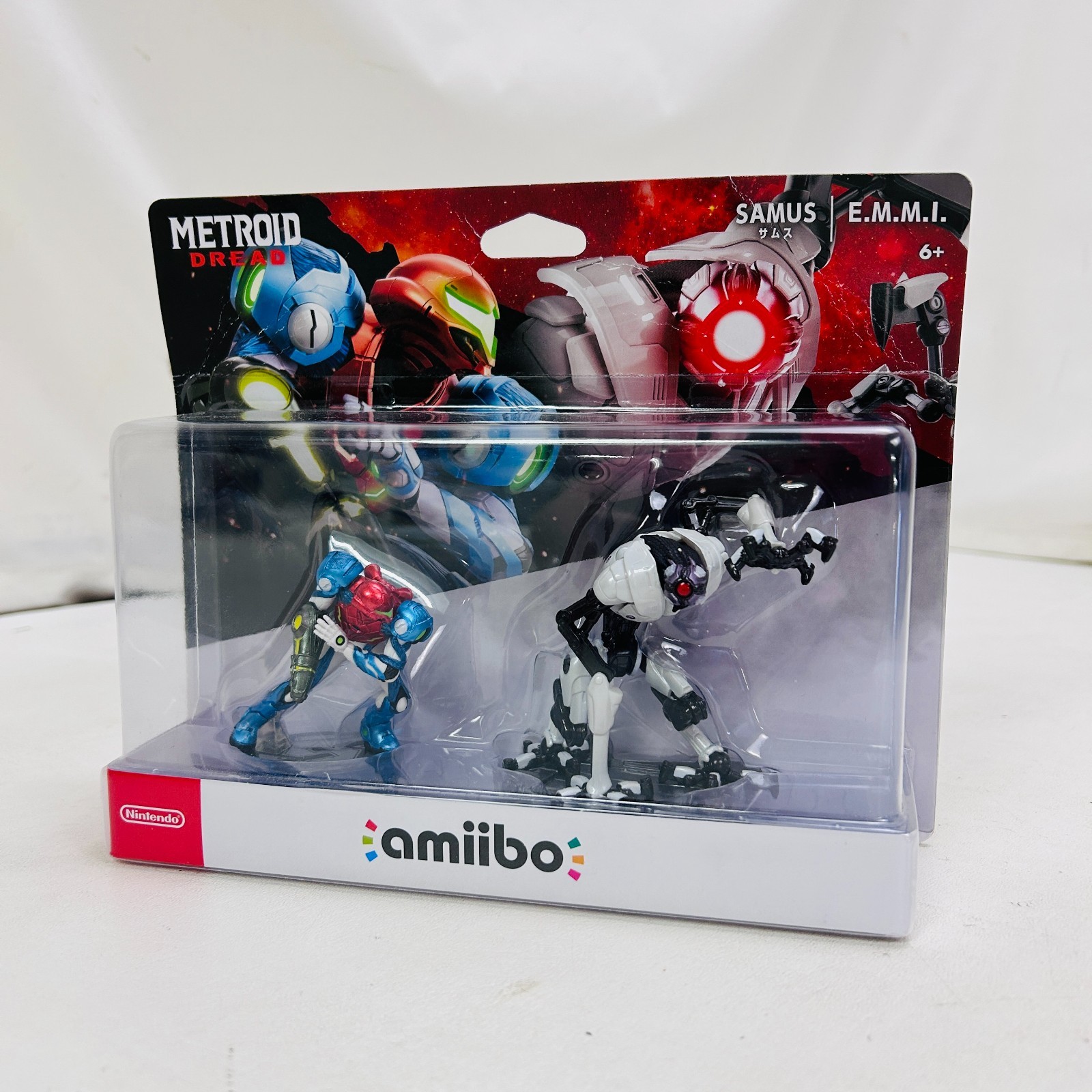 Nintendo amiibo Metroid Dread – Samus and E.M.M.I. Figures – Sealed