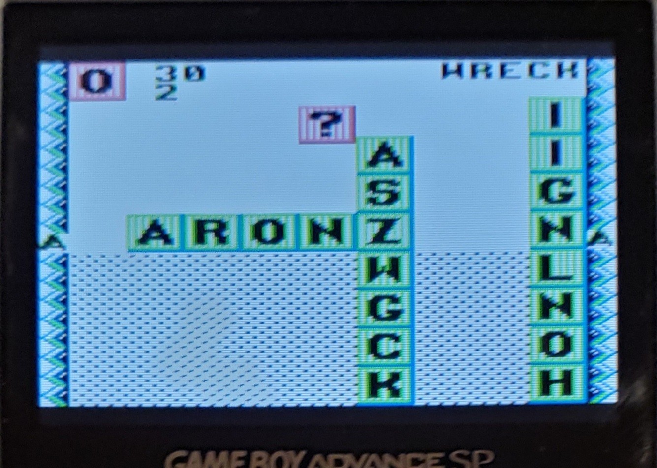 Nintendo Gameboy Wordtris & Word Zap with Manual Tested