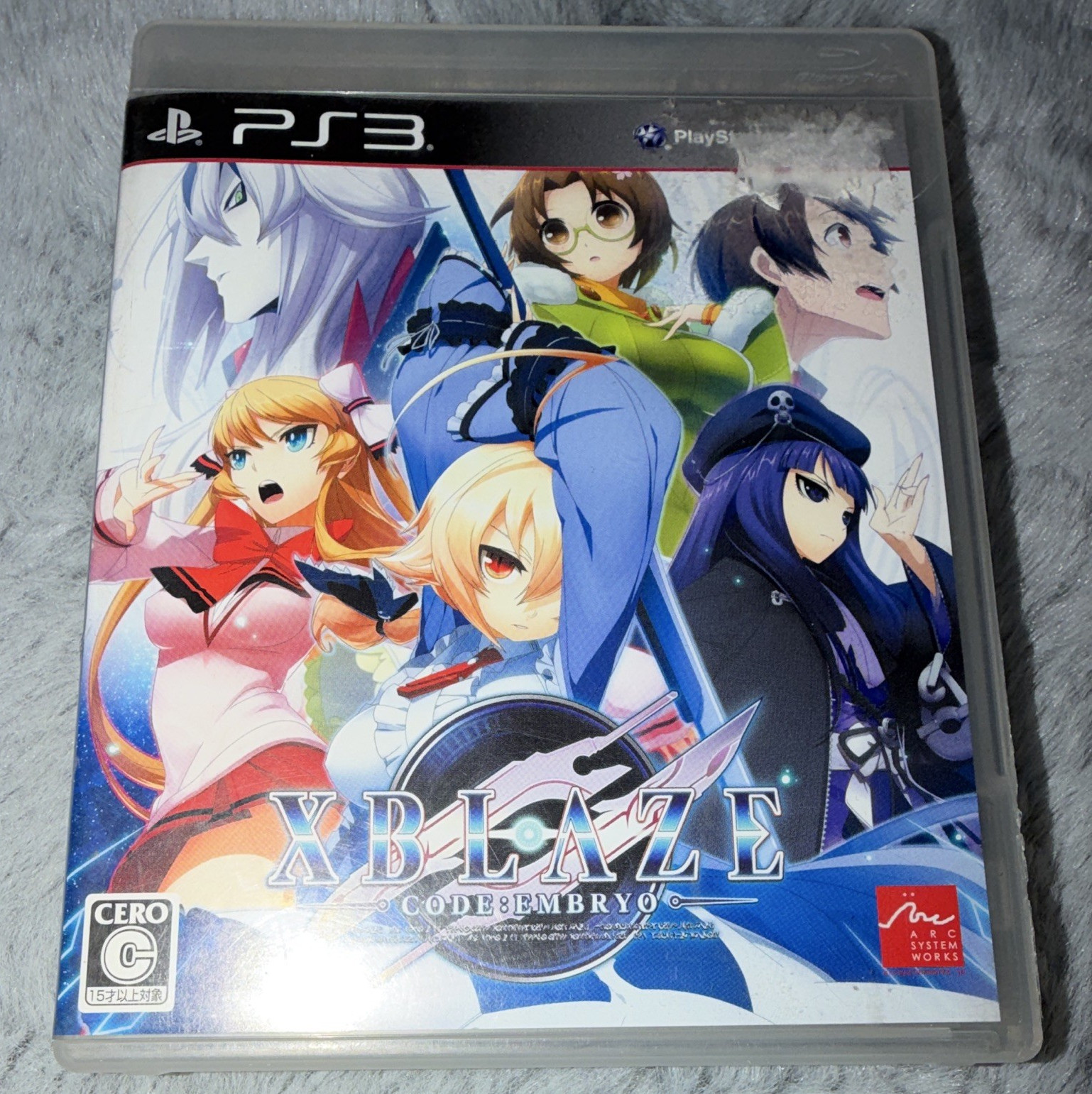 Arc System Works Xblaze Code: Embryo PS3 NTSC-J Japan CERO C w/ Manual (2013)
