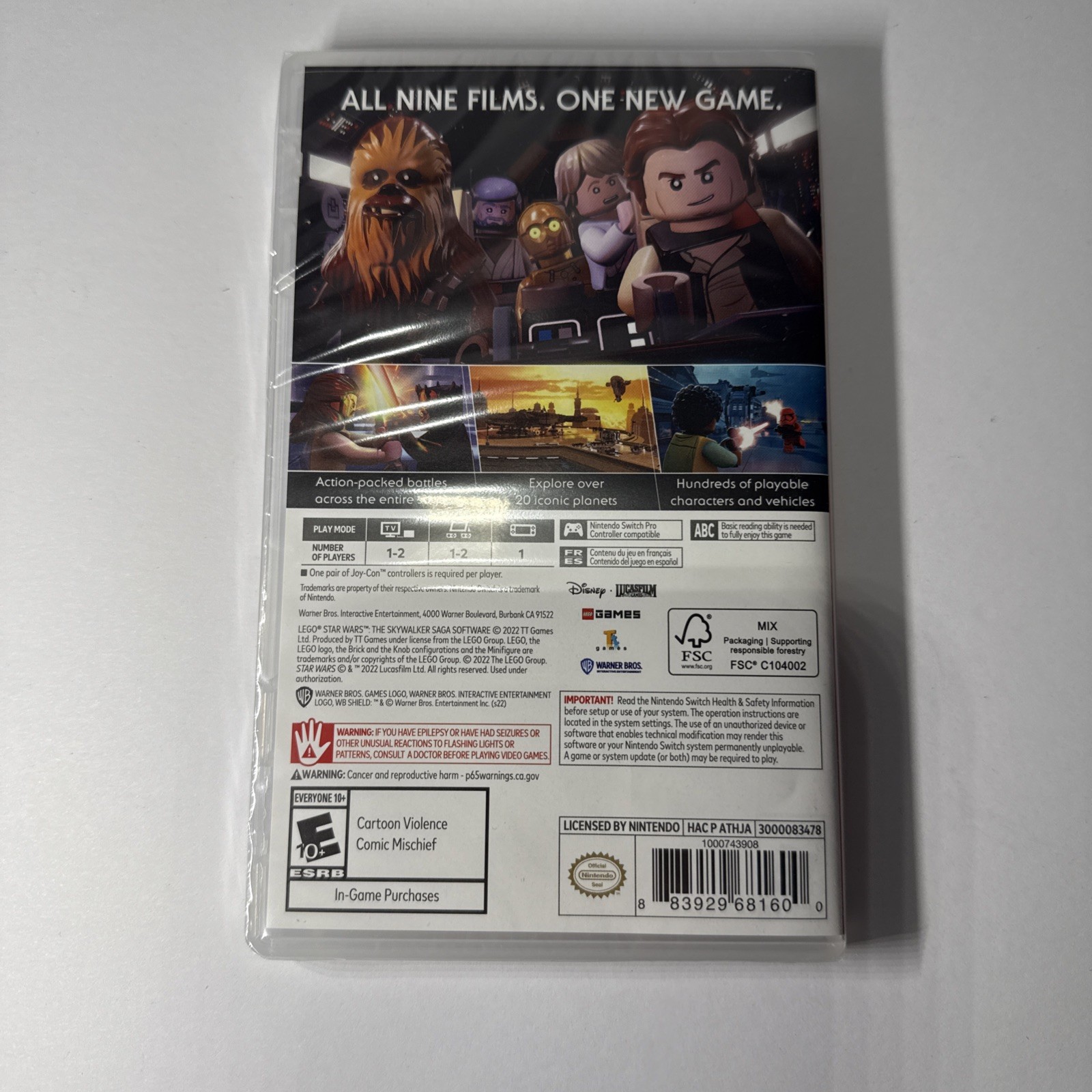 Lego Star Wars: The Skywalker Saga, Nintendo Switch, 2022 ~ NEW SEALED