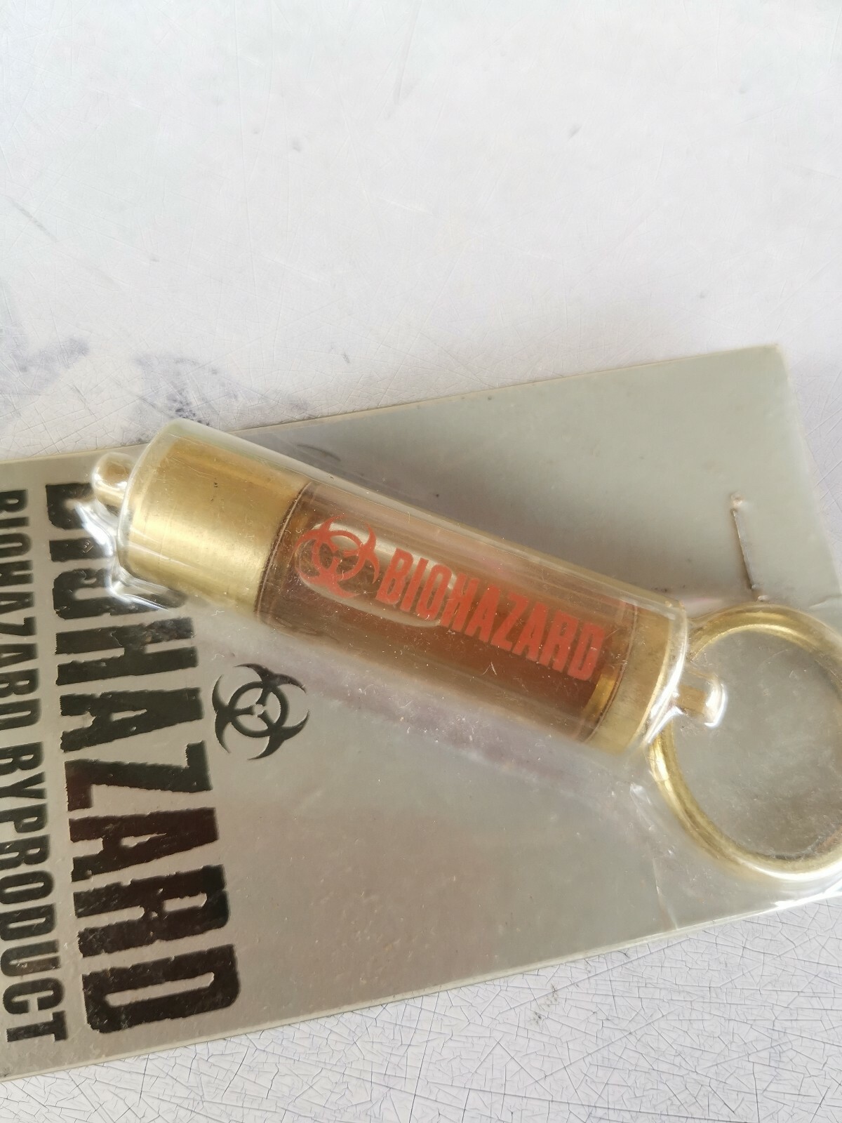 Rare Hong Kong Capcom Comic BIOHAZARD BYPRODUCT Promo G-Virus Glass Tube Bottle