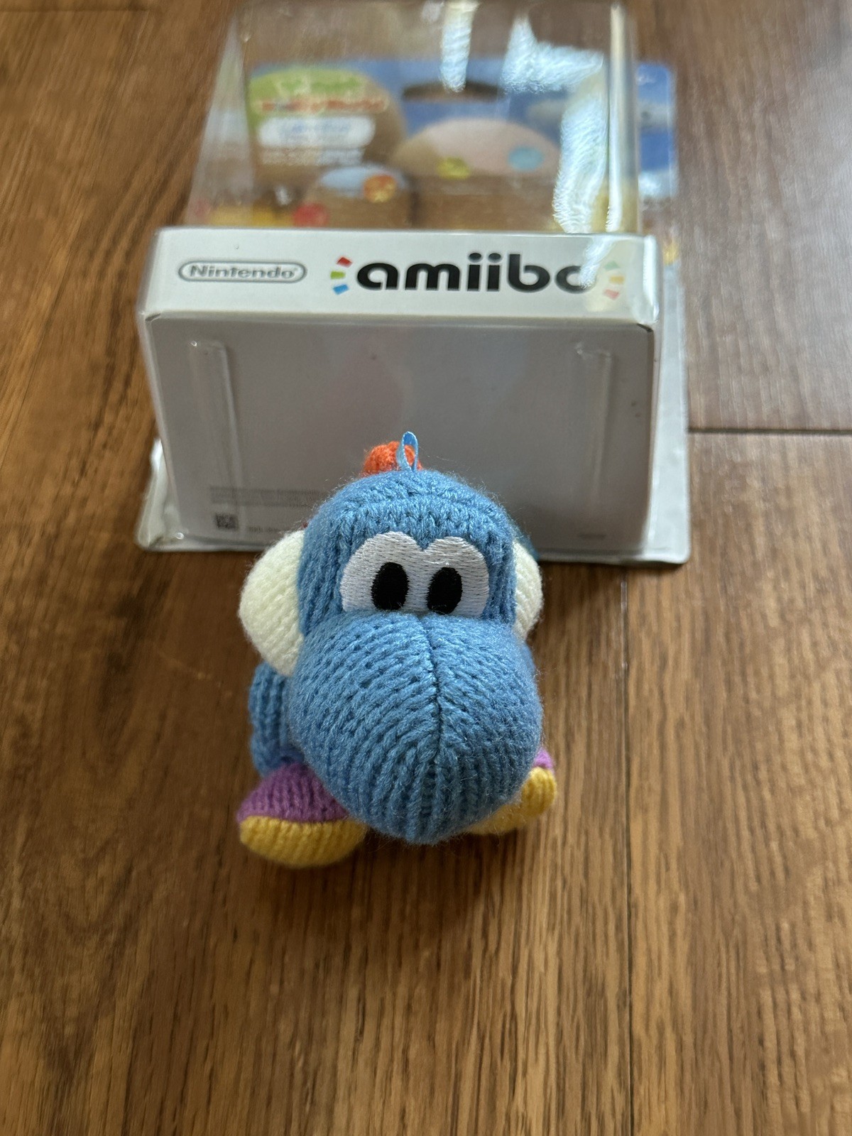Nintendo Amiibo Yarn Yoshi Light Blue (Yoshi’s Wooly World) CIB! Authentic!