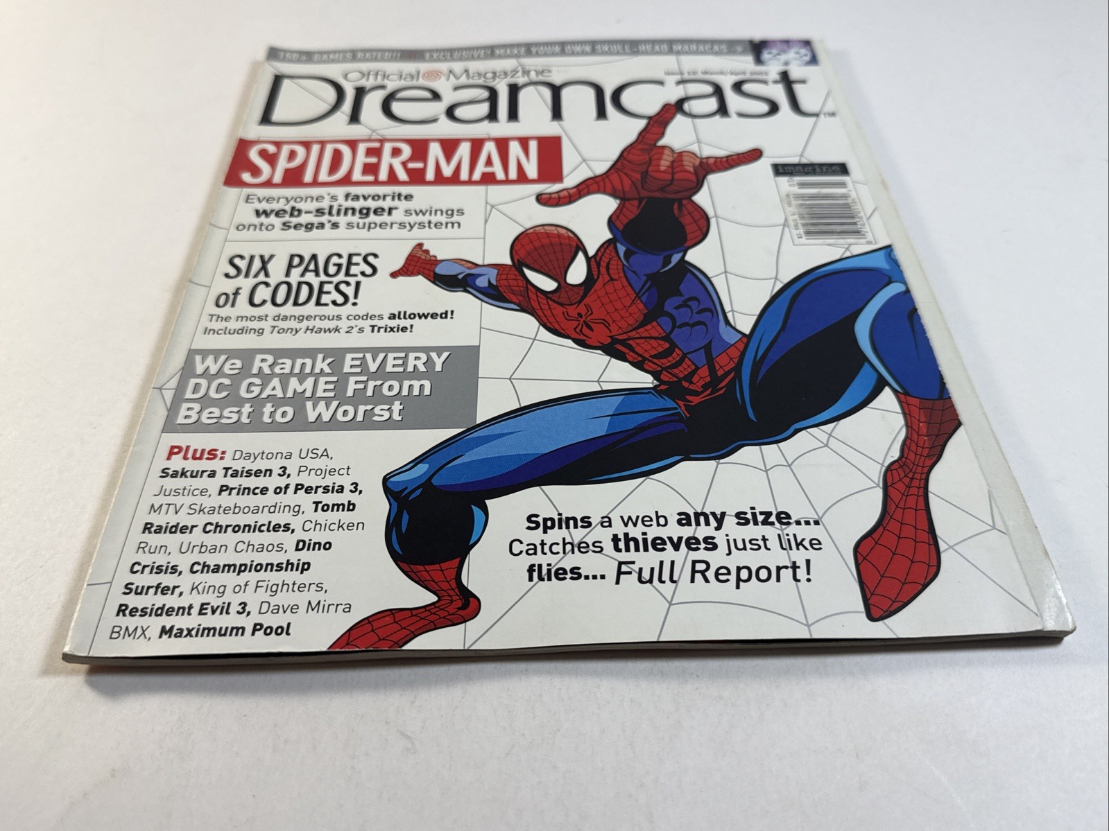 Sega Dreamcast Spider-man Official Magazine Issue 12 March/April 2001