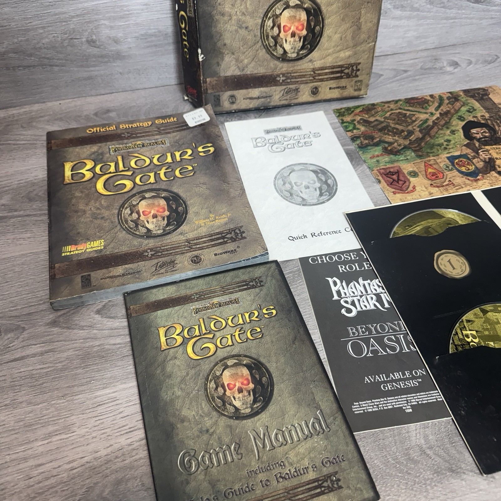 Baldur’s Gate PC Big Box 1998 Complete CIB w/ Map & Manual Authentic Original