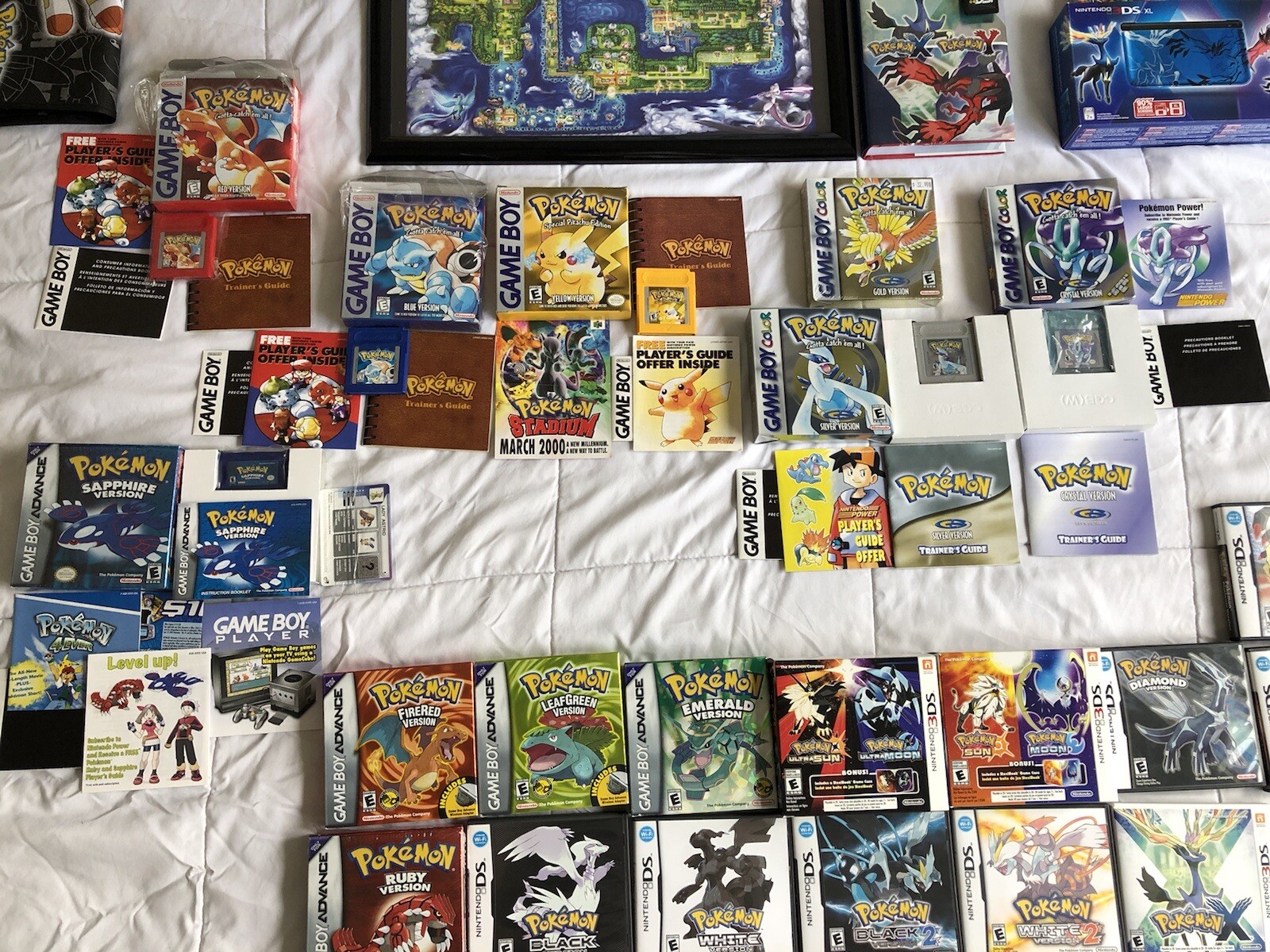 Pokemon Red Yellow Silver Gold Ruby Black White X Y FireRed Shield Moon Sun game