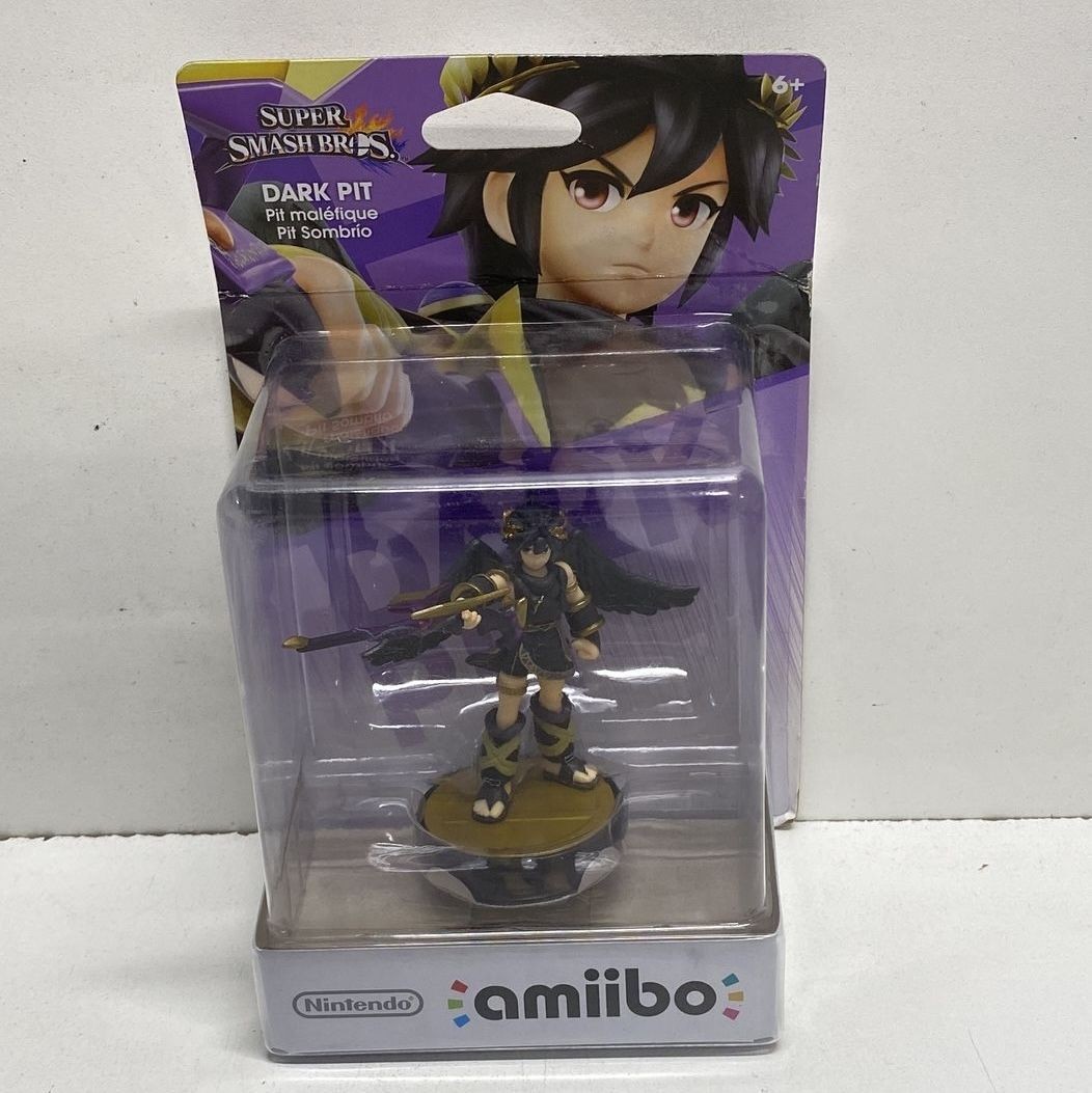 Nintendo Amiibo Super Smash Bros Shulk and Dark Pit Lot of 2 Figures Sealed