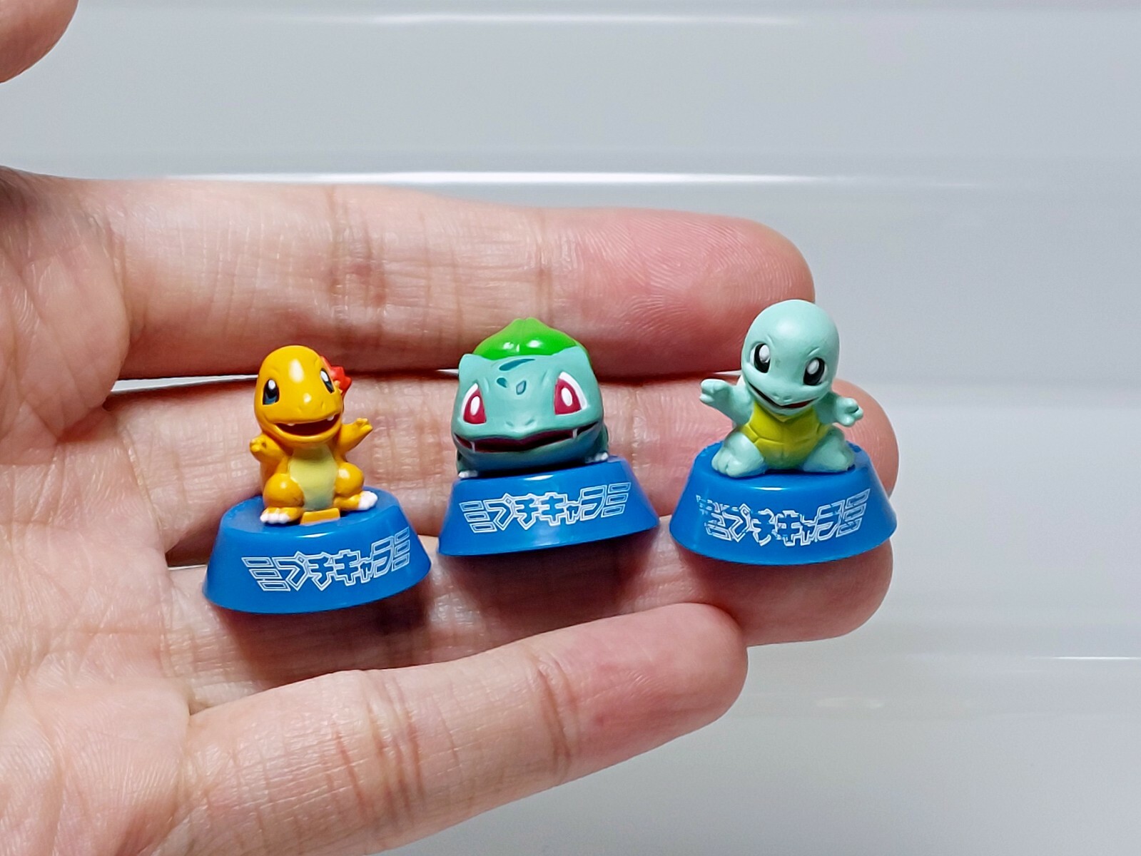 Charmander Bulbasaur Squirtle Pokemon Puchi Petit Character Figure R08 0.8-0.9in