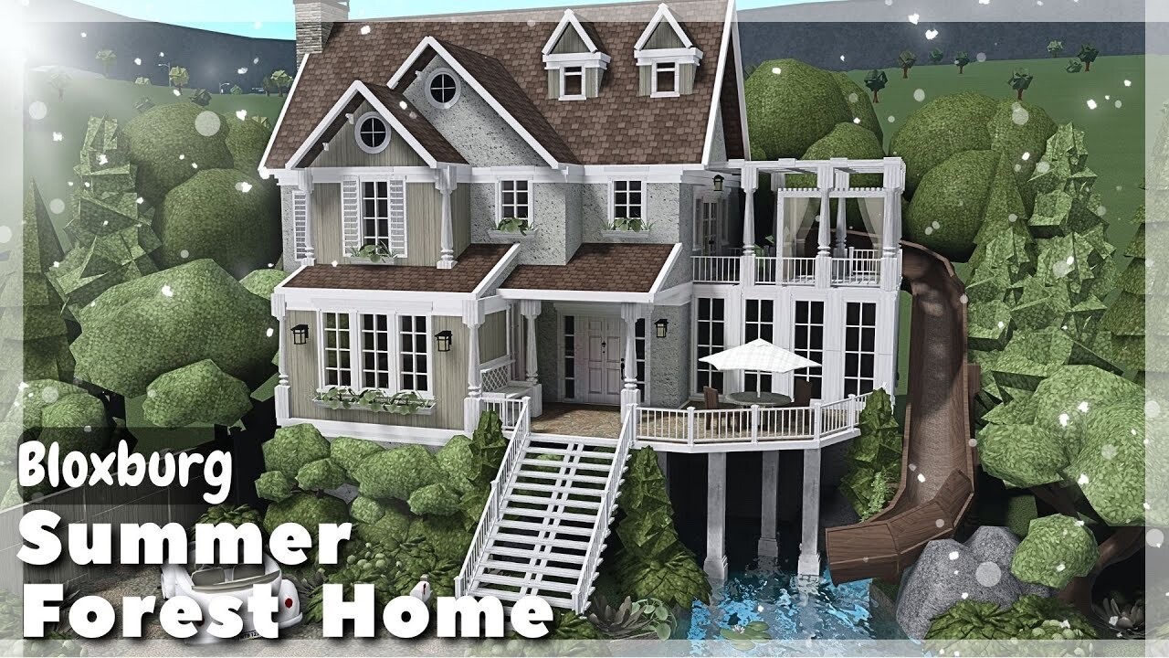 SUMMER FOREST HOME BLOXBURG.CHECK DESCRIP.FAST BUILDER FOR CHEAP PRICE