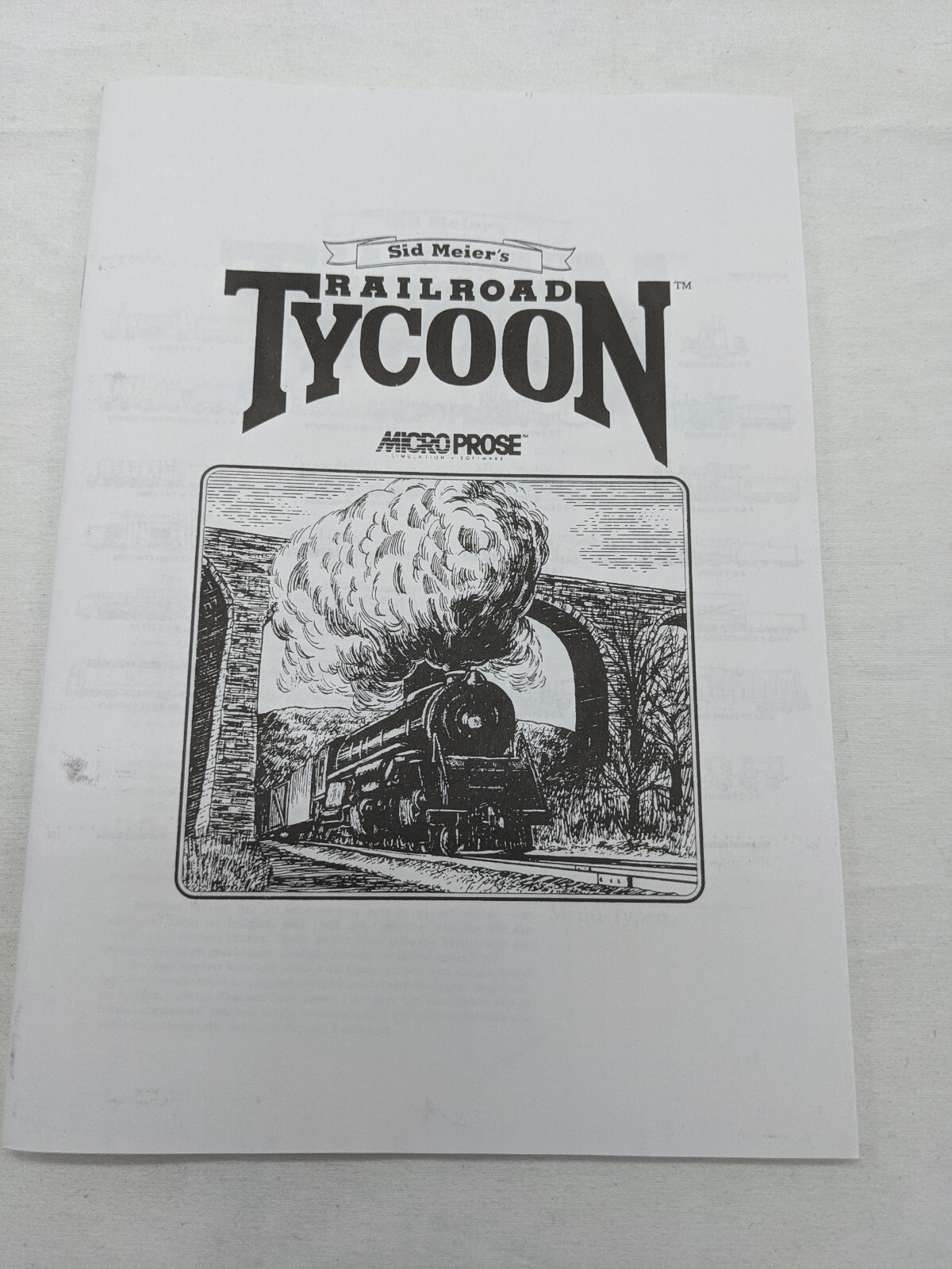 German Sid Meiers Railroad Tycoon Micro Prose Manual