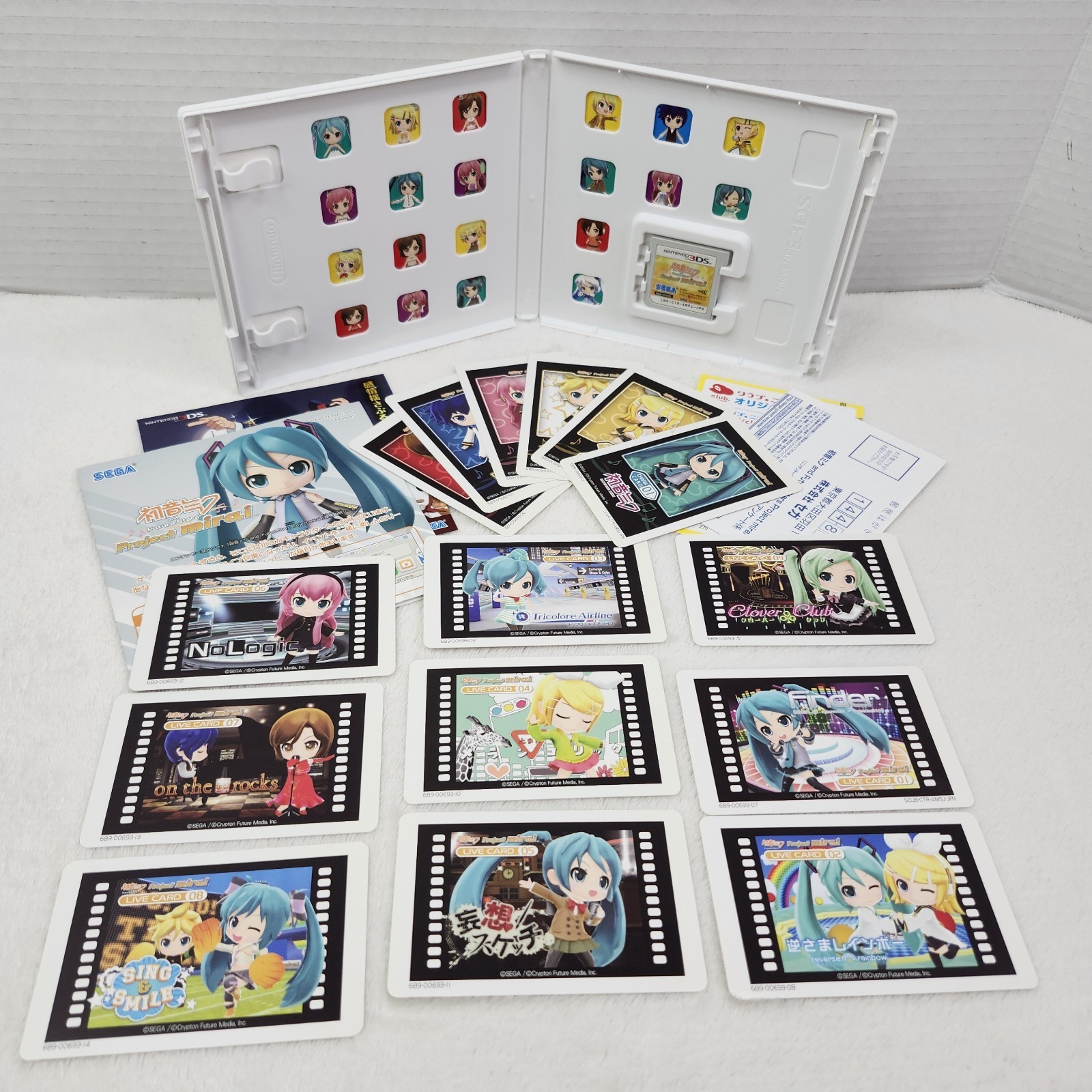 Hatsune Miku and Future Stars: Project Mirai (Nintendo 3DS) with Cards SEGA