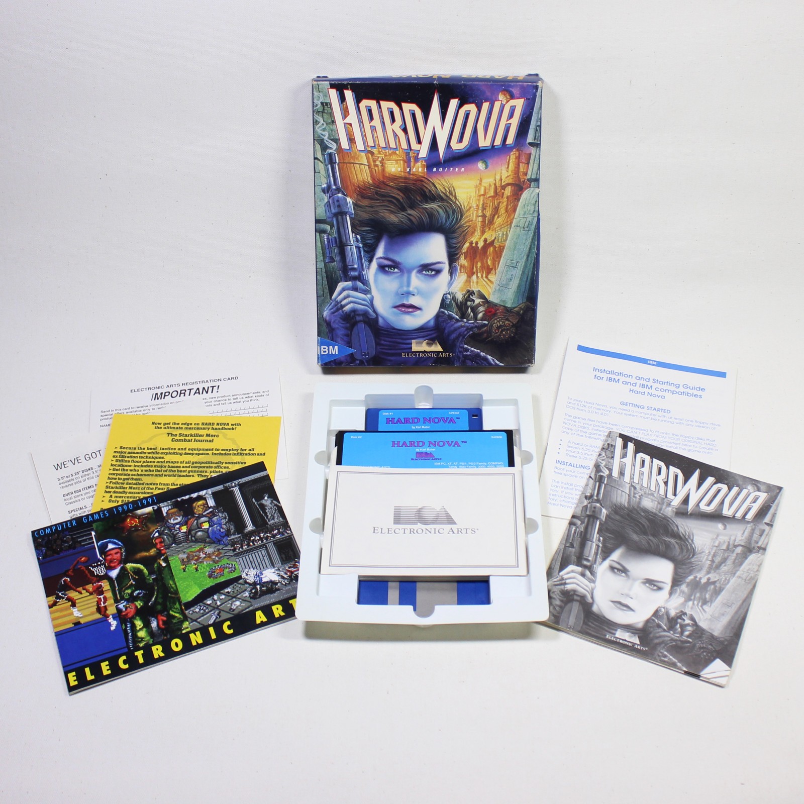 Hard Nova by Karl Buiter, 5.25 & 3.25 Disks (PC, 1990) – Missing Map
