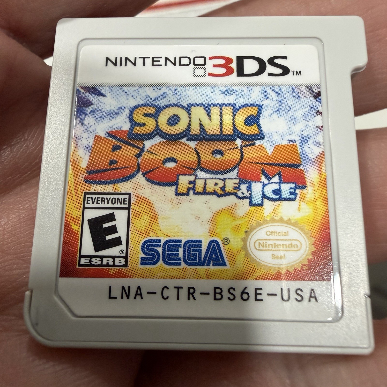 Sonic Boom Fire & Ice Nintendo 3DS Sega Animated Video Game CIB! Complete! WORKS