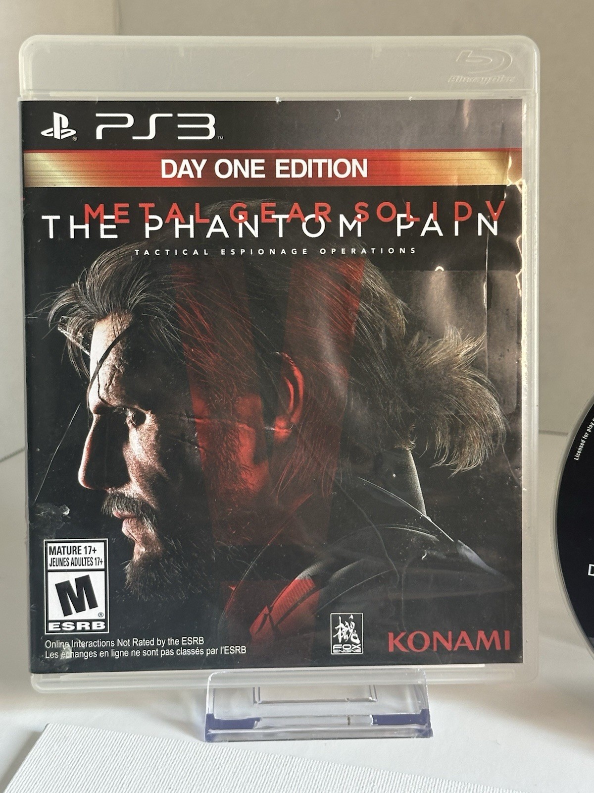Metal Gear Solid V The Phantom Pain Day One Edition PS3 CIB Tested Working