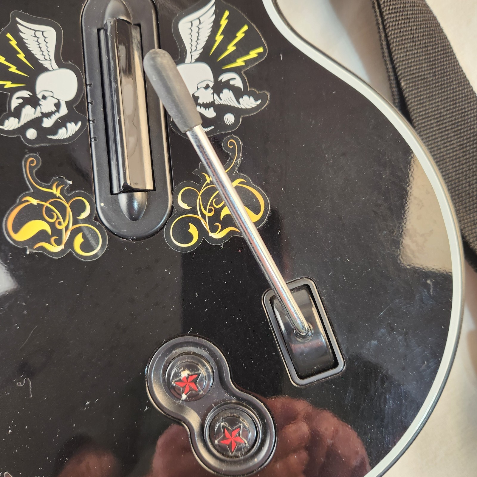 PS3 Guitar Hero Controller Les Paul Red Octane Playstation 3 95121.805 Untested