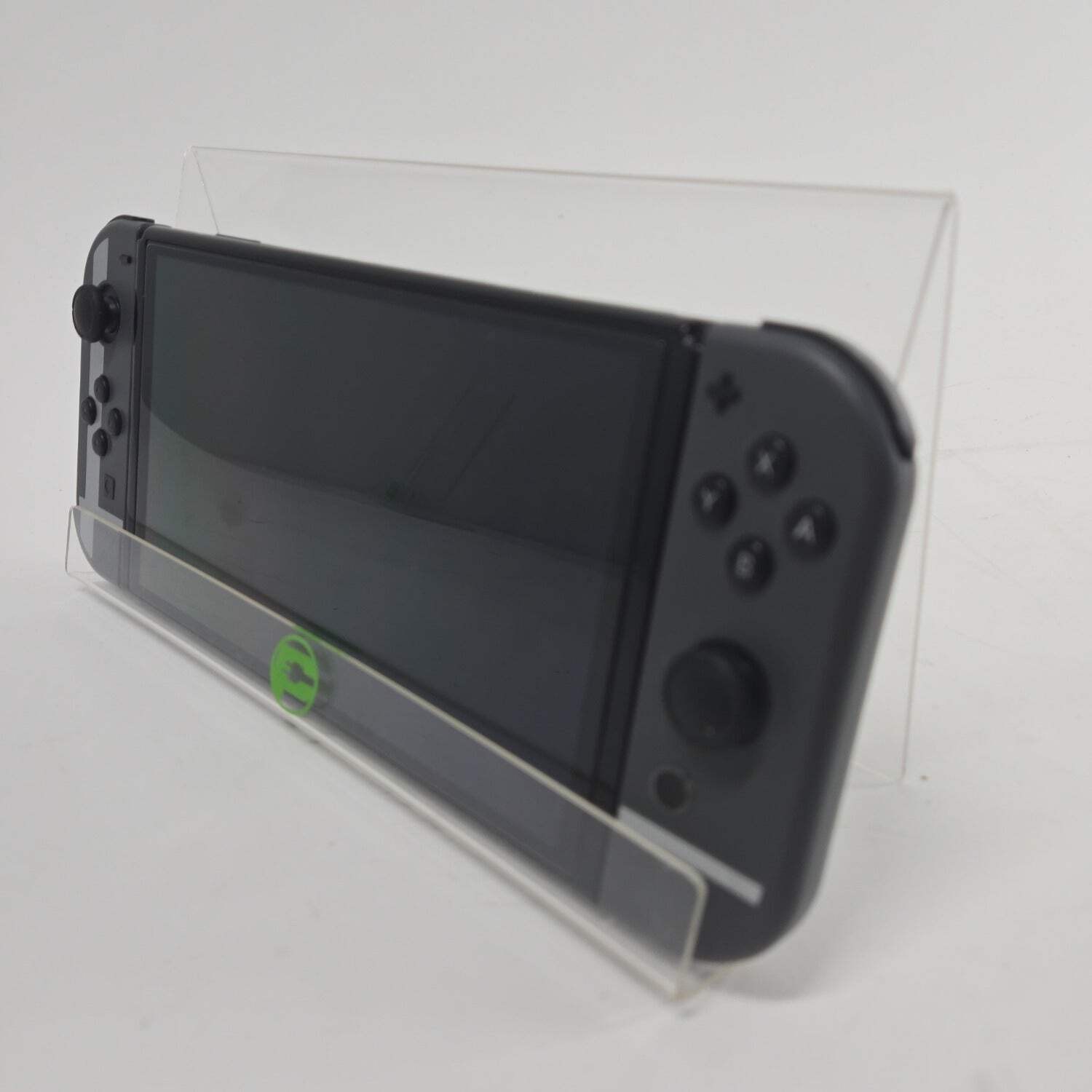 Nintendo Switch OLED Console Gaming System HEG-001 Gray with Super Smash JoyCons