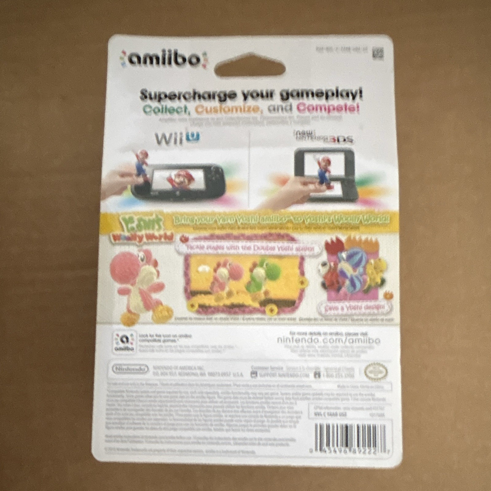 Nintendo amiibo Yoshi’s Woolly World Pink Yarn Yoshi Collectible Figure