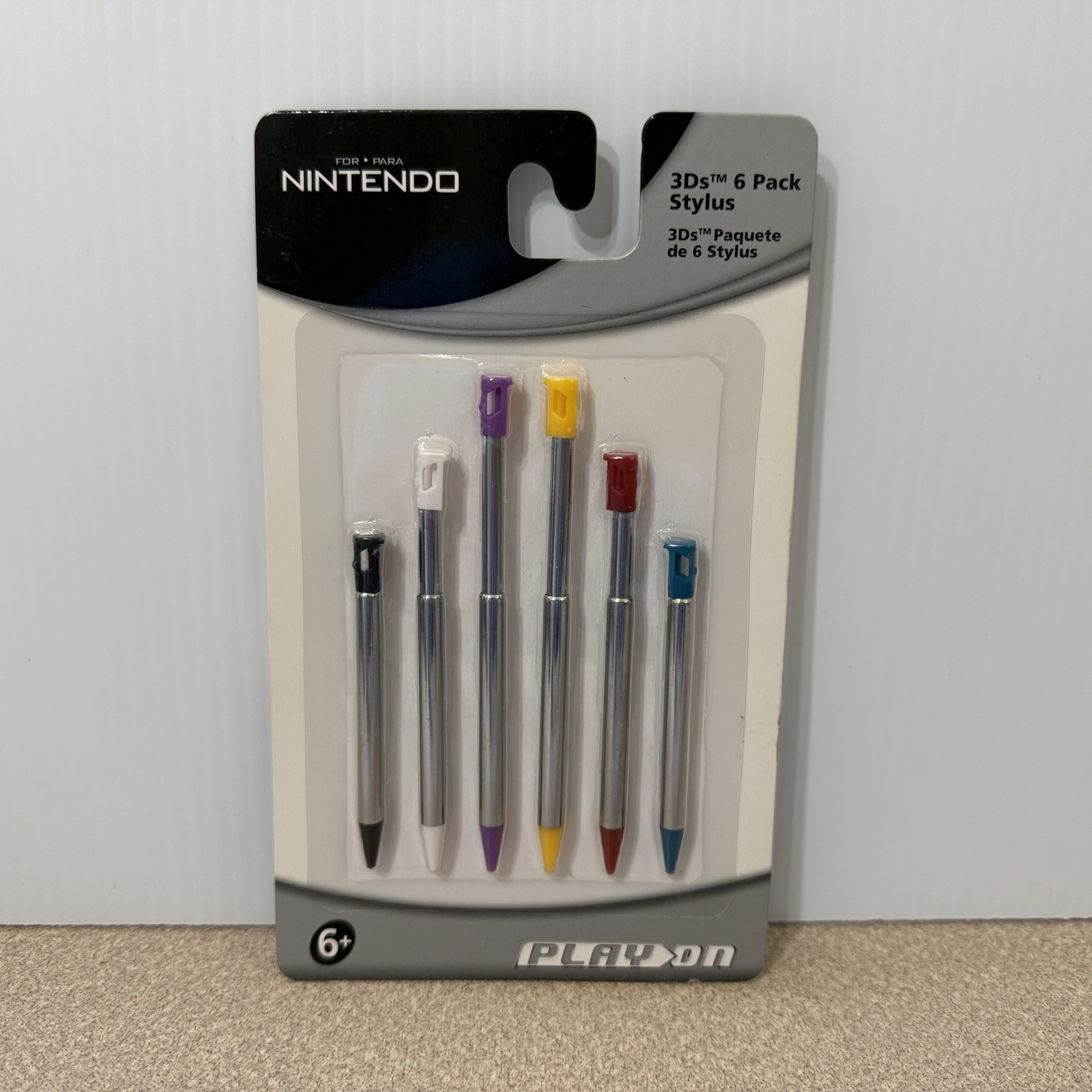 Nintendo 3DS Stylus Set Of 6 Stylus 3DS Retractable Metal NEW Sealed Toys R Us