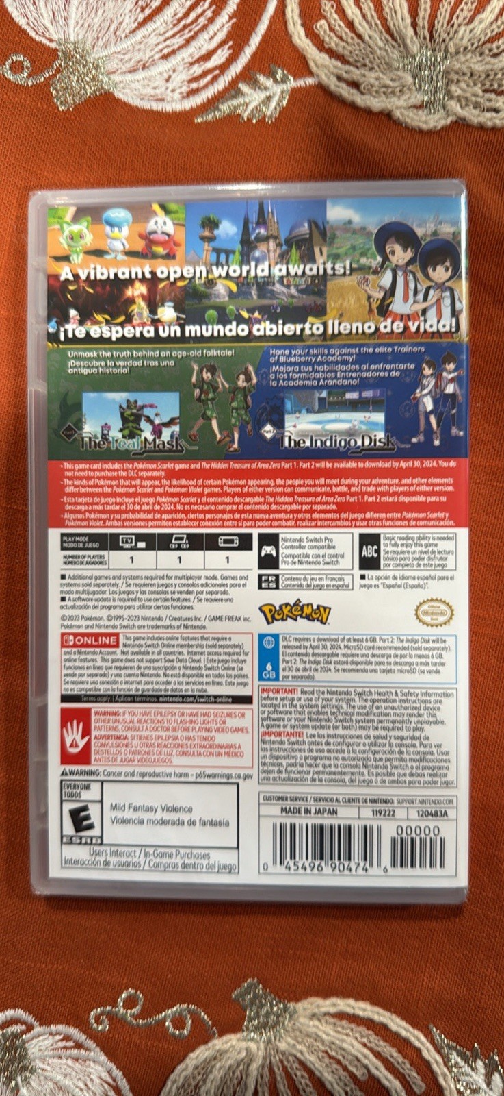 Pokemon Scarlet + The Hidden Treasure of Area Zero Bundle (Game+DLC)