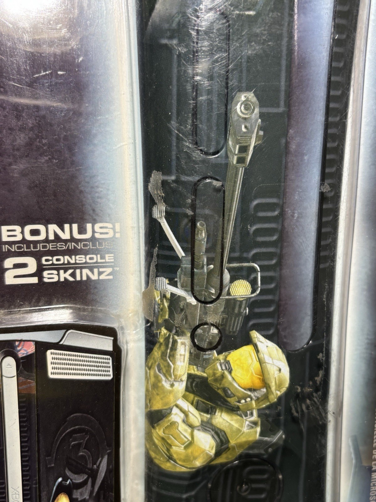 SEALED Halo 3 Master Chief Faceplate and Skin for Microsoft Xbox 360 Console NEW