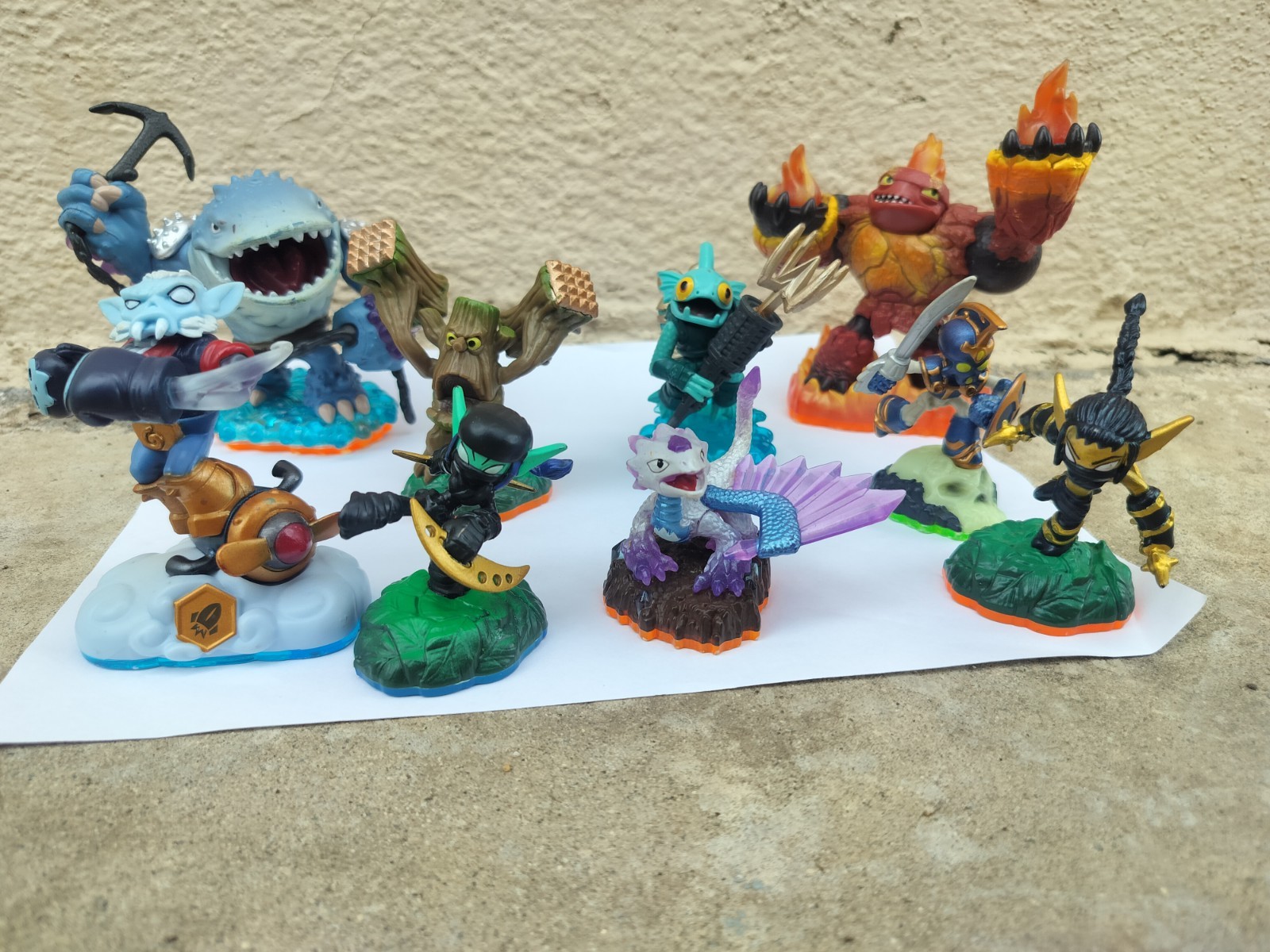 Sky Landers Swap -force Action Set Of 9 Figures