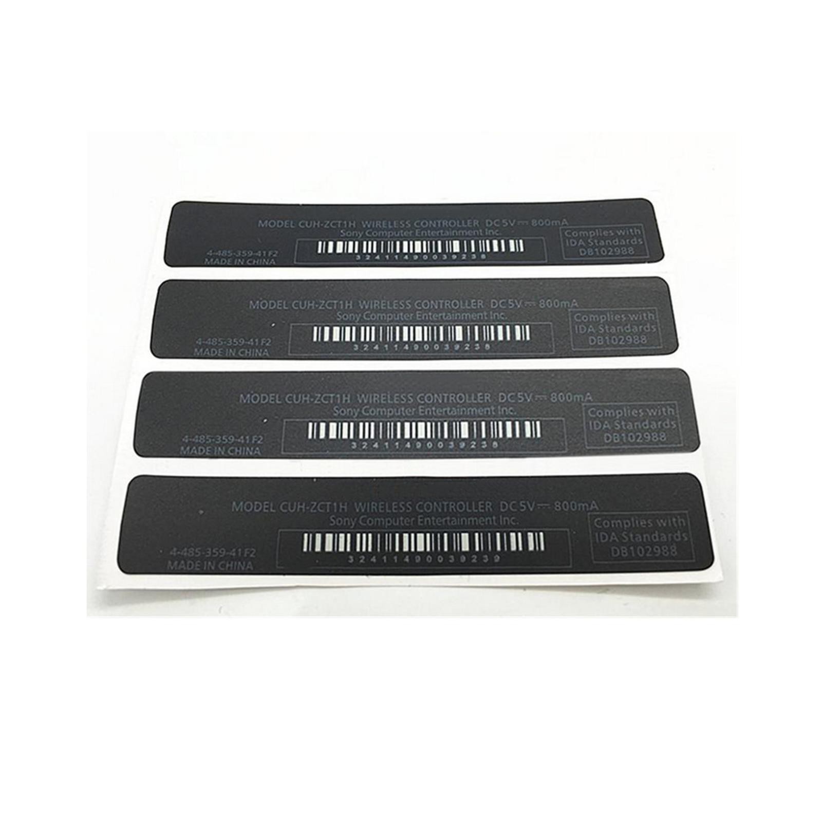 5 in 1 Pack Replacement Back Sticker Label For Playstation PS4 Controller