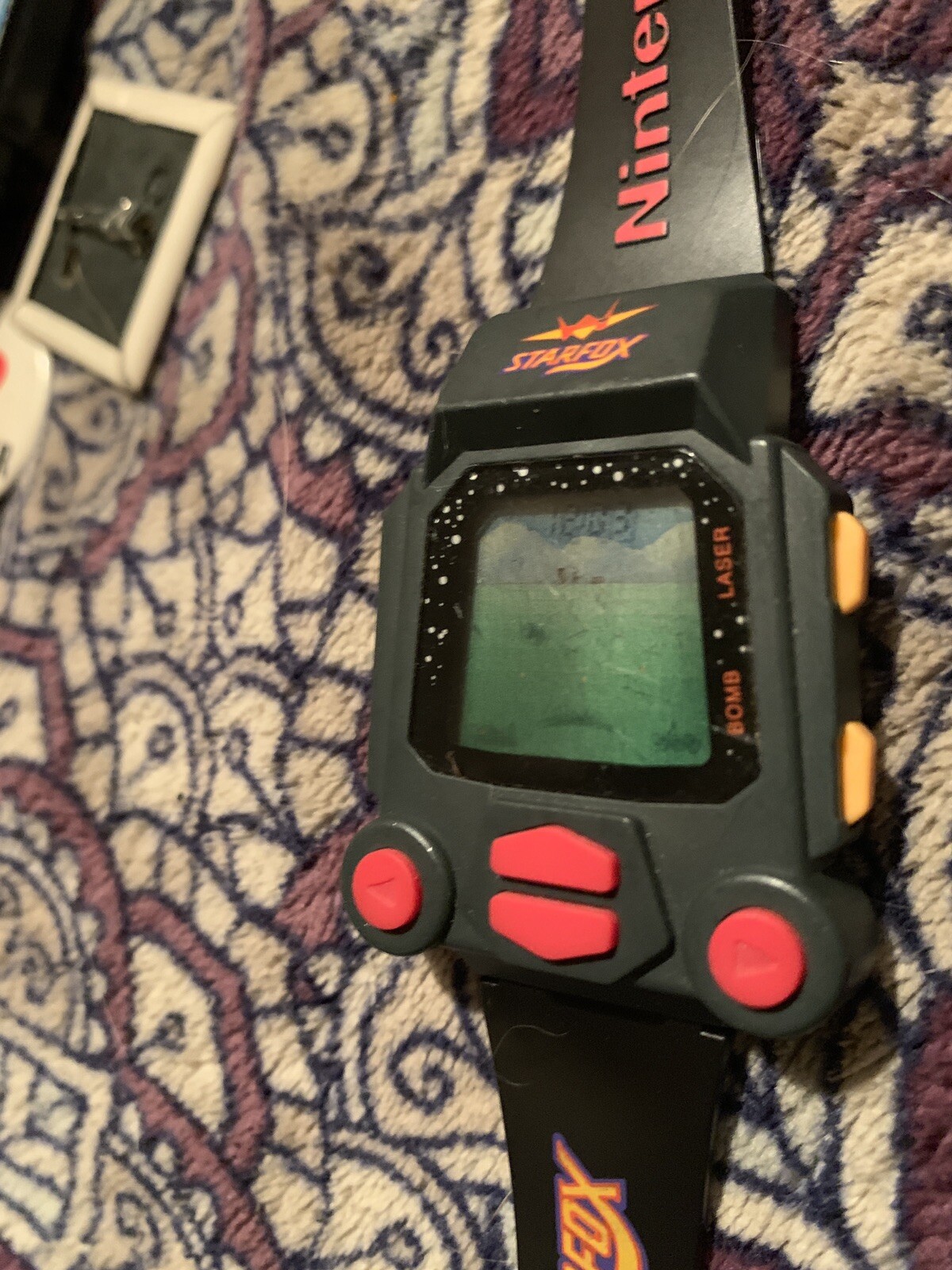 Mint Nelsonic Nintendo Starfox Game Watch working with fresh battery installed