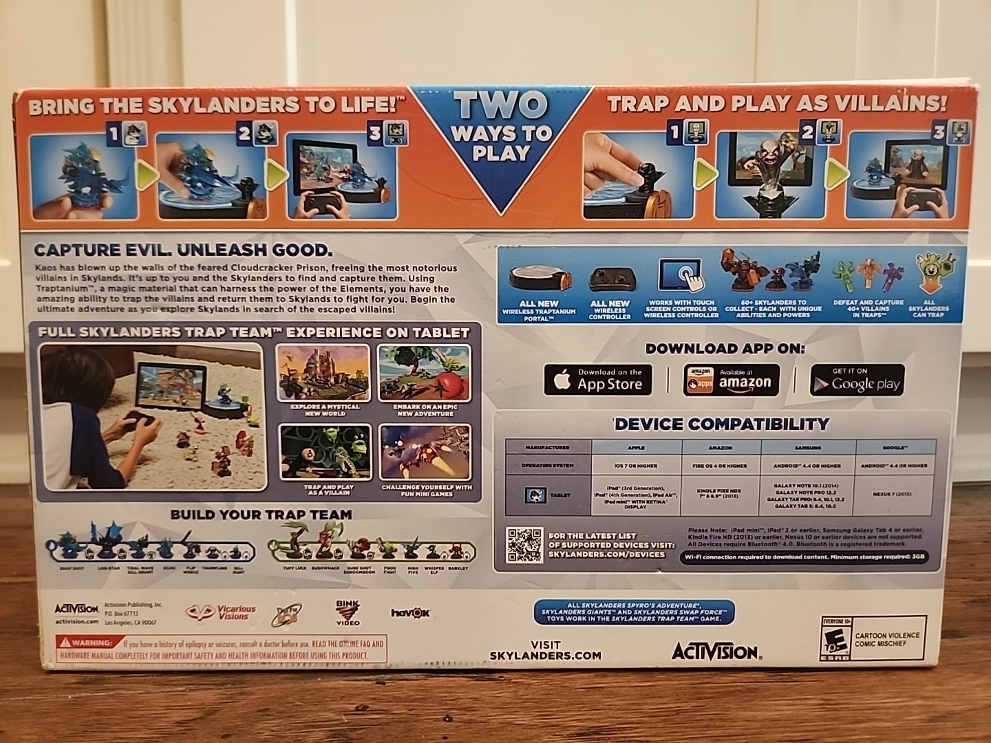 New Sealed Skylanders Trap Team Tablet Starter Pack ios7 /Android4.4,Fire4, NEW
