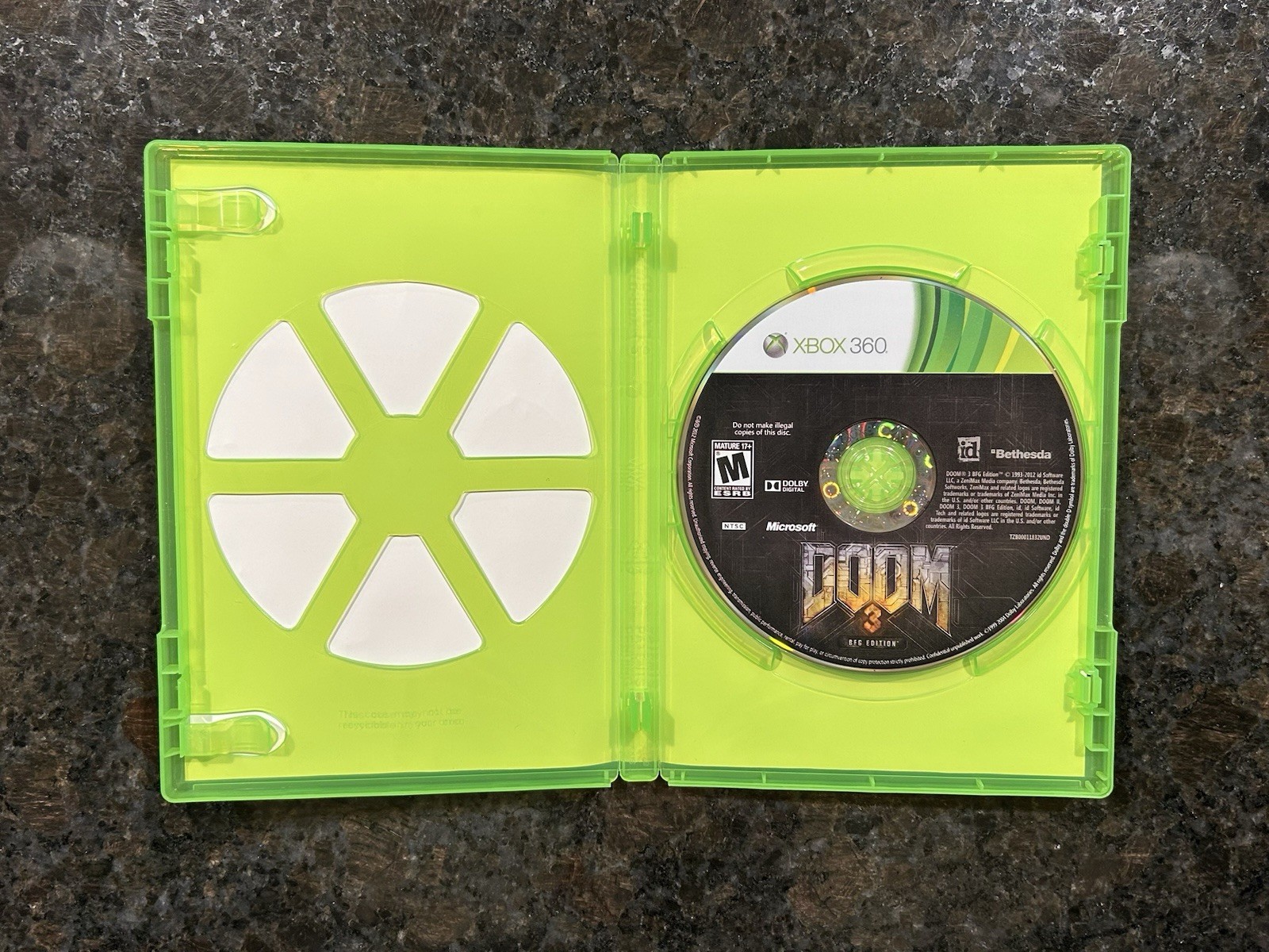 DOOM 3 – BFG Edition (Microsoft Xbox One & Xbox 360) – NO MANUAL & POSTER