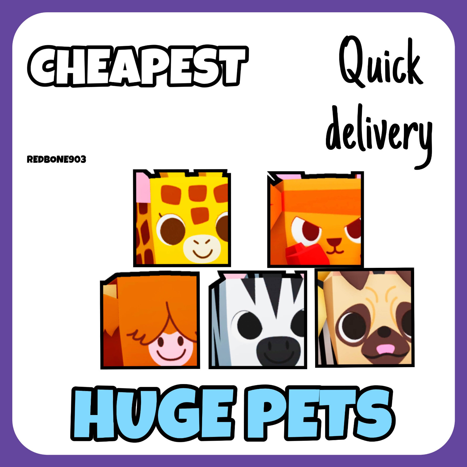 PET SIM 99 – Pet Simulator 99 – Huge Pets – (Fast Delivery & Cheap)