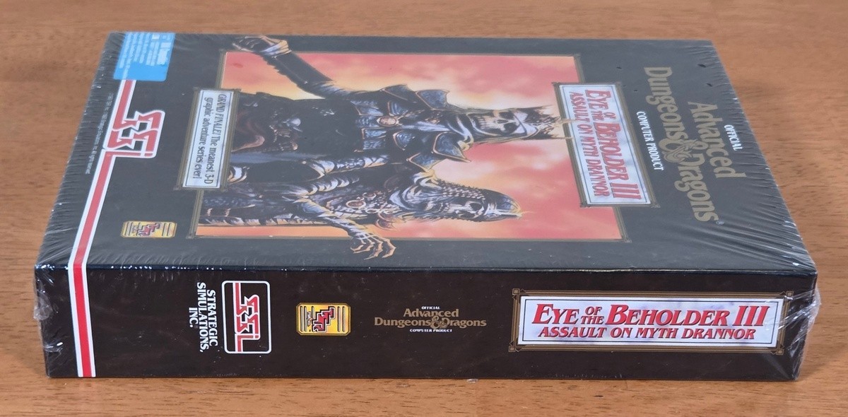 New Sealed AD&D Eye Beholder III Assault On Myth Drannor SSI IBM PC Big Box Game