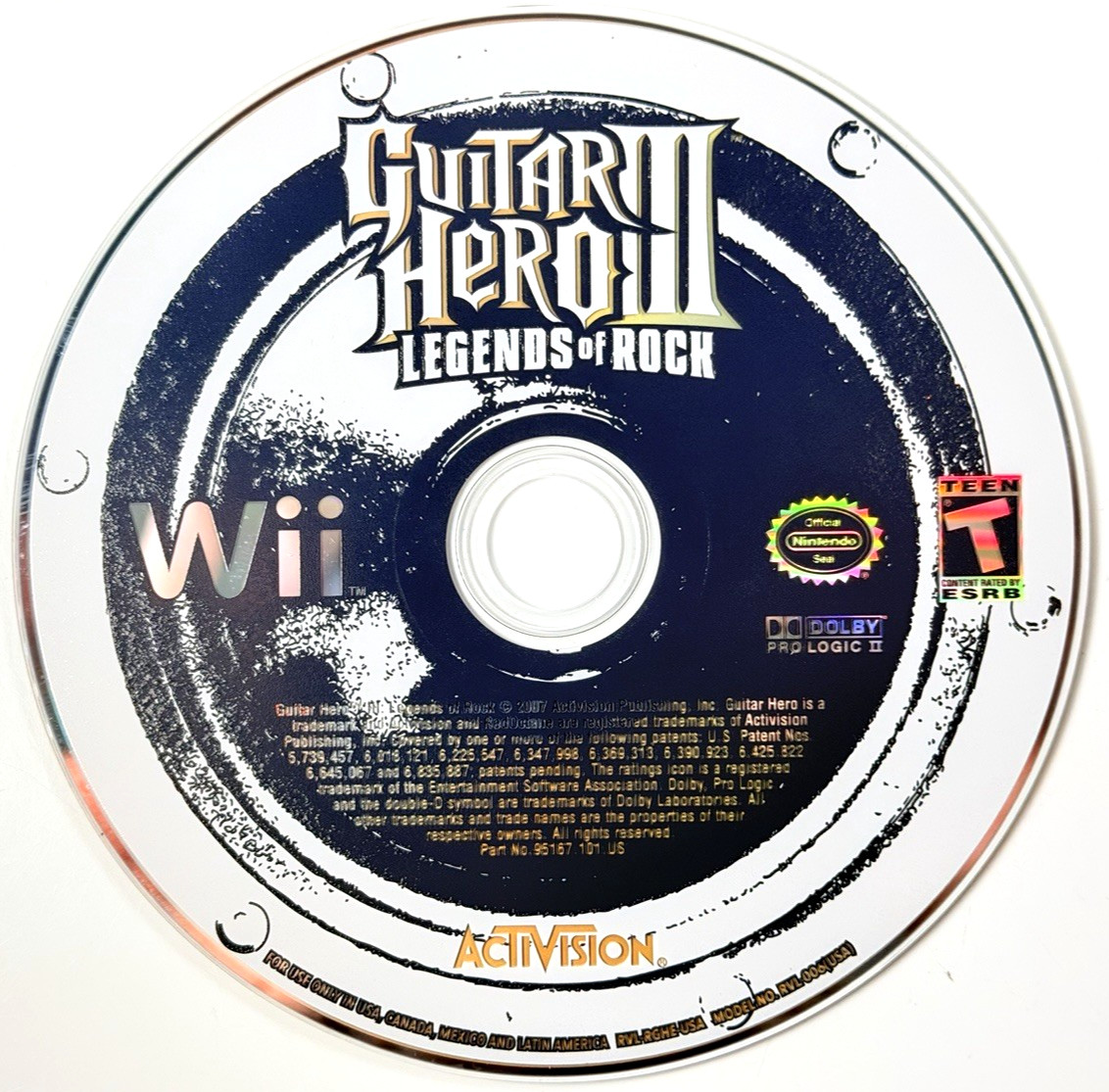 [NINTENDO WII] Guitar Hero III: Legends of Rock Nintendo Wii 2007 Mint Condition