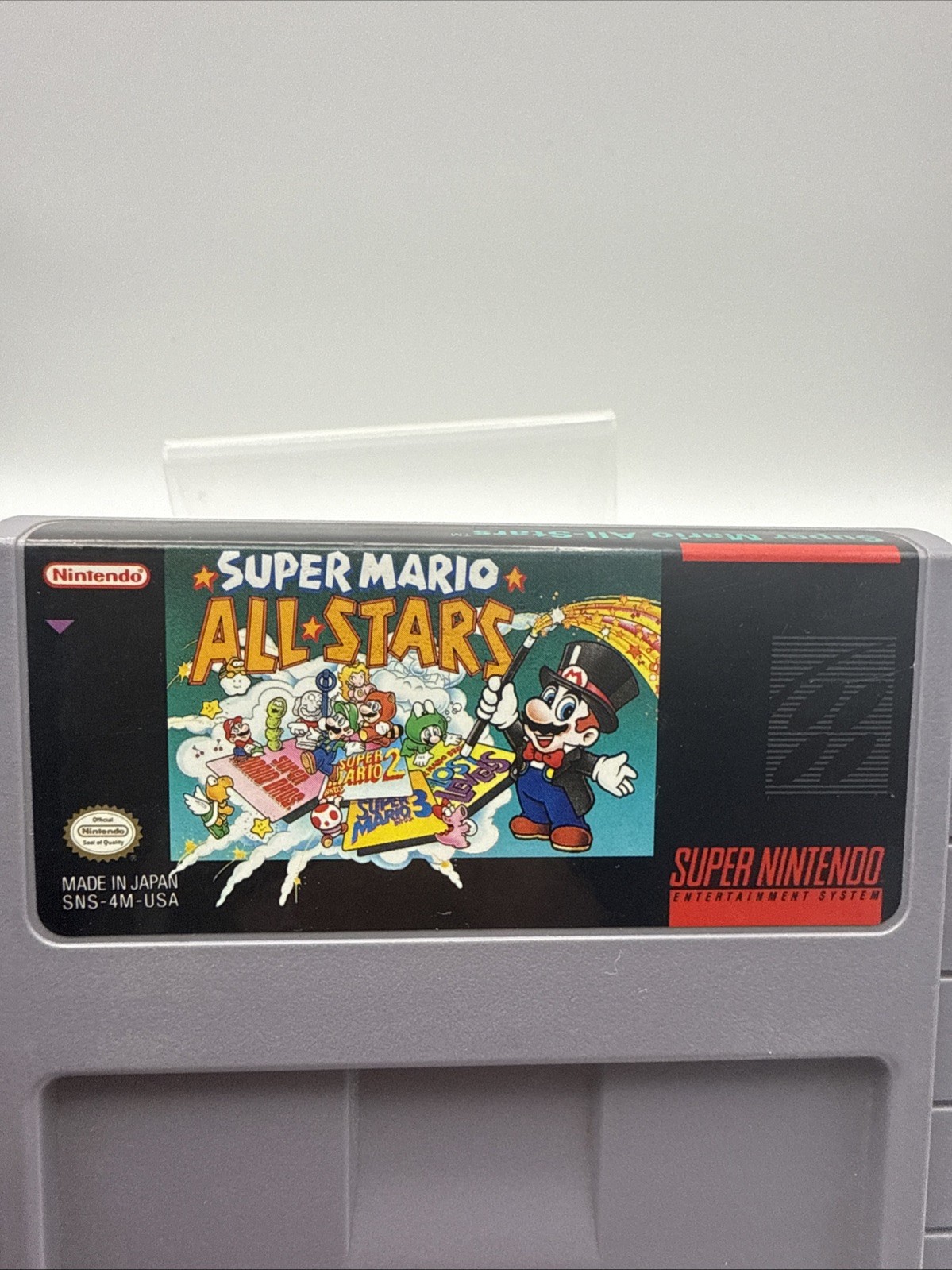 Super Mario All Stars (Super Nintendo SNES) Video Game Cart. Authentic & Tested