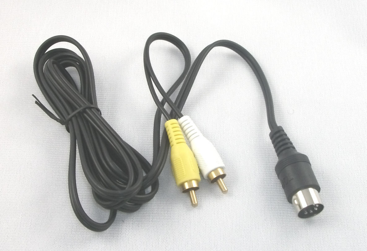 USA New Sega Genesis 1 First Generation Composite RCA AV Cable TV Cord MK-1601