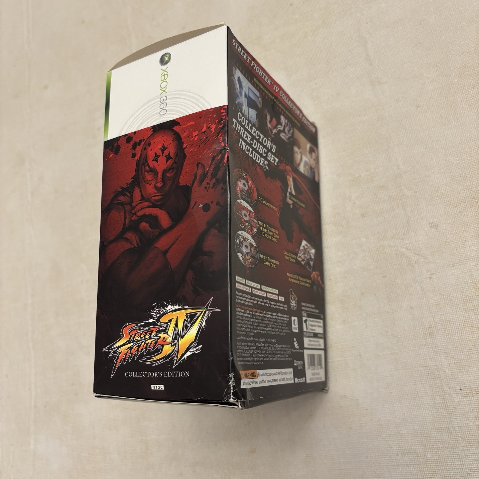 Street Fighter 4 Xbox 360 Collector’s Edition NO GAME NO FIGURE BONUS DISC ONLY!