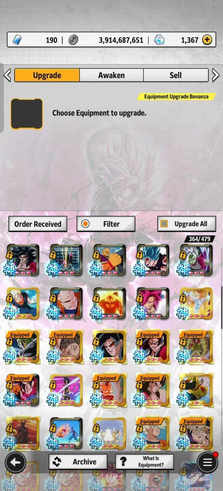 Dragon Ball Legends Endgame Account || 11 Summonable UL || 6 LR || Stacked Acc