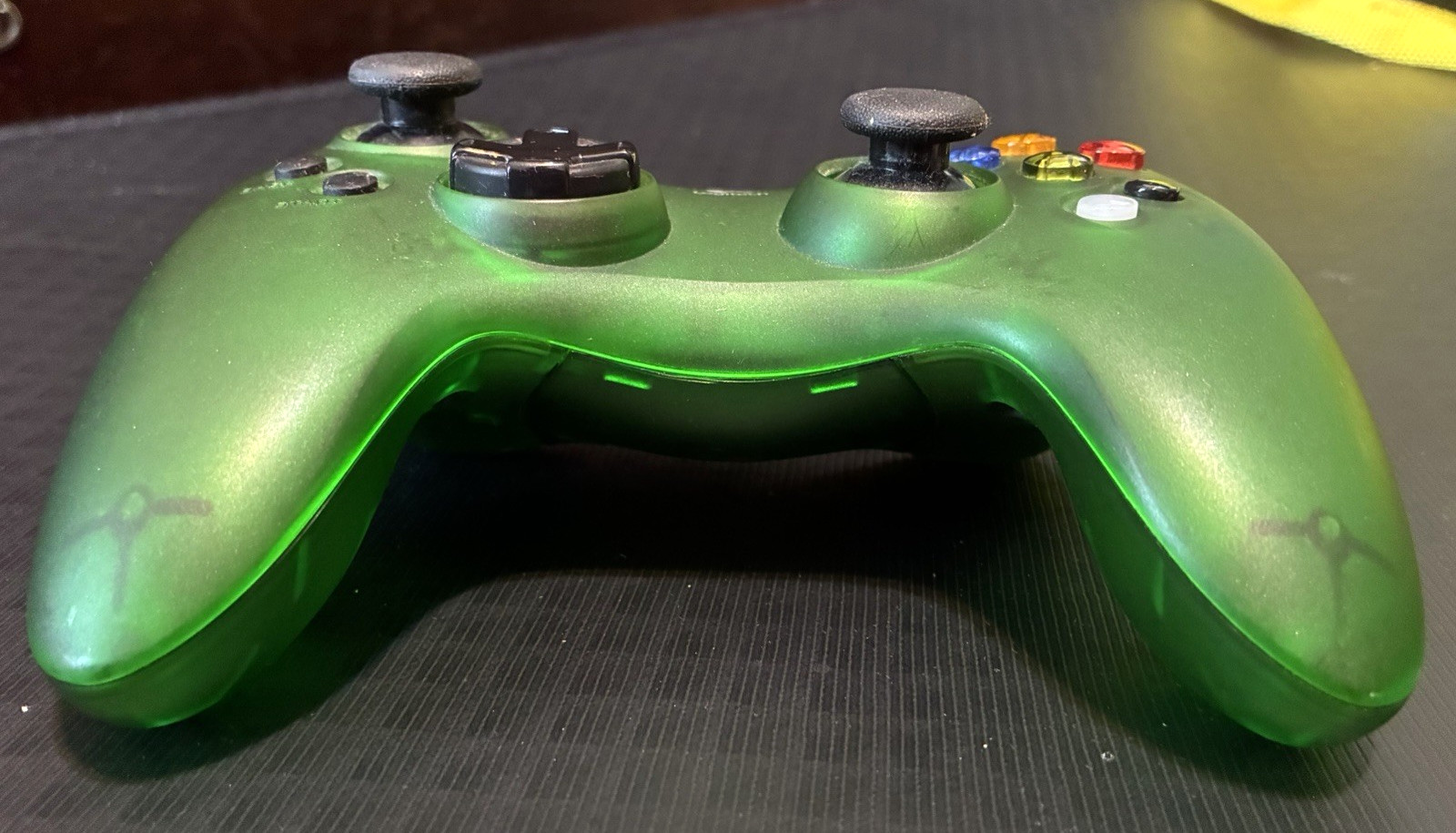Vintage Logitech Green Attack Controller XBox Lights up Not Tested