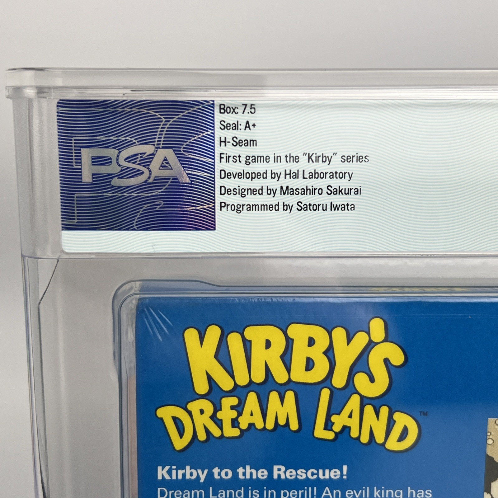 Kirby’s Dream Land (Game Boy, 1992) PSA Graded Sealed 7.5 A+ NOT WATA CGC
