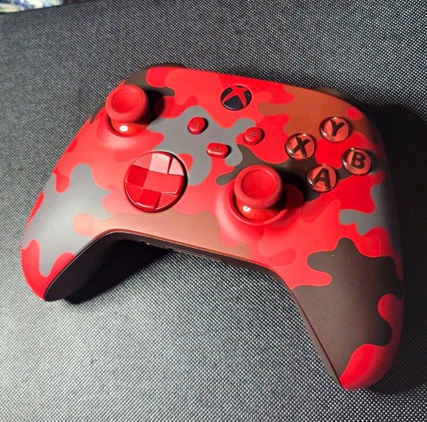 Xbox Wireless Controller Red/Black/Gray Camo Gamepad for Xbox One Series X|S PC