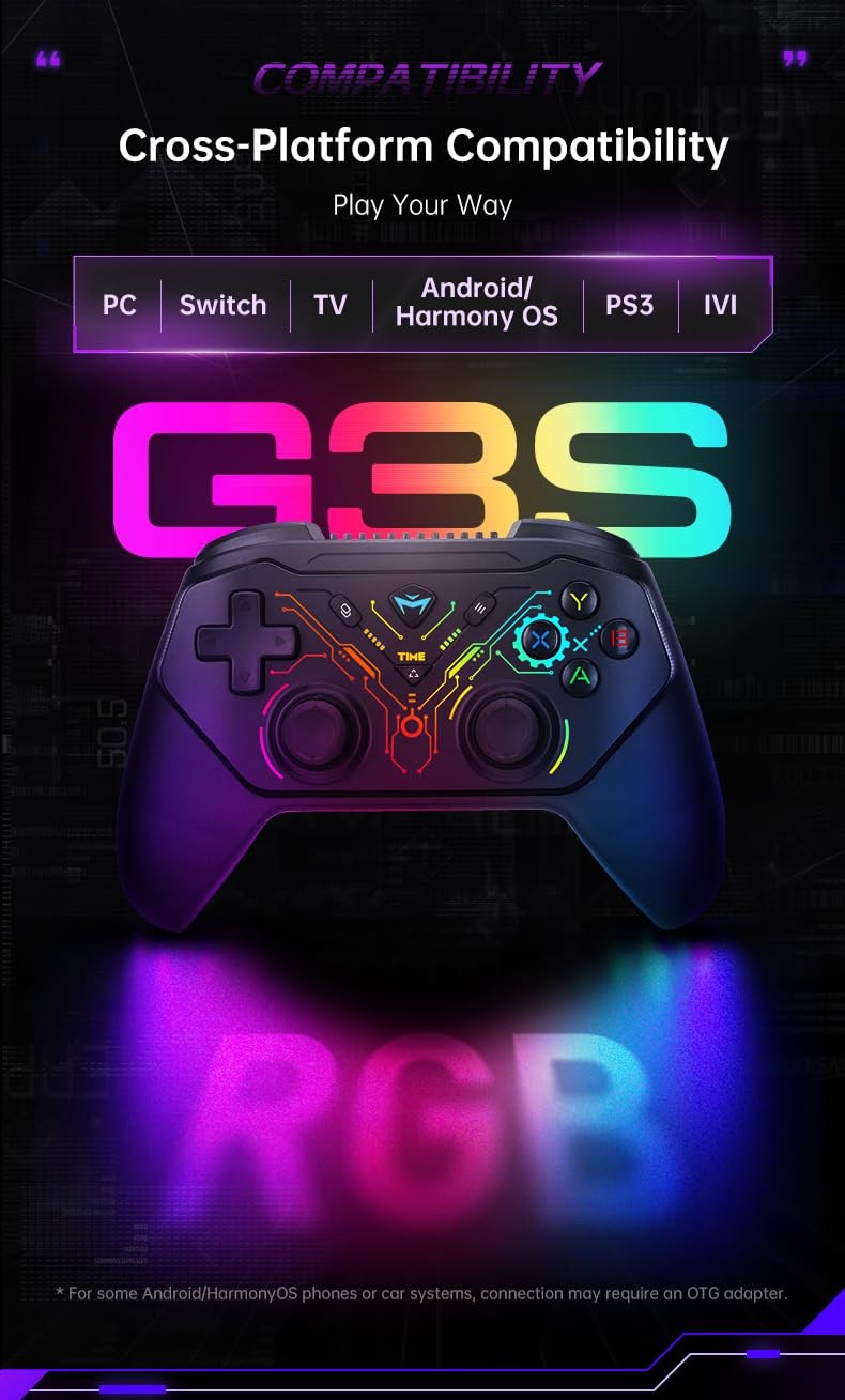 G3S Wireless Gaming Controller for Windows PC,Switch,Android,PC Controller Wi…
