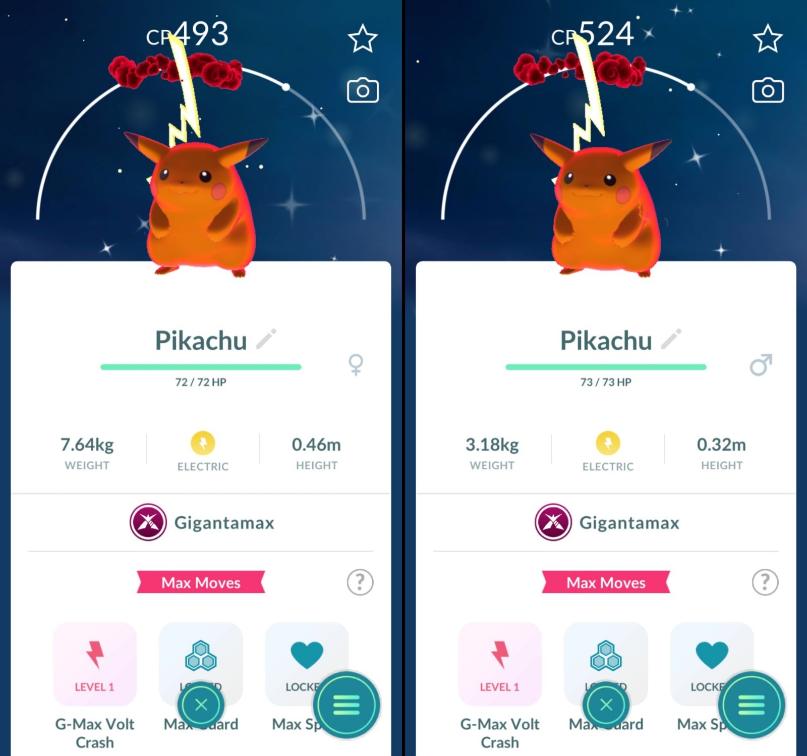 Shiny GIGANTAMAX Pikachu – PTCs