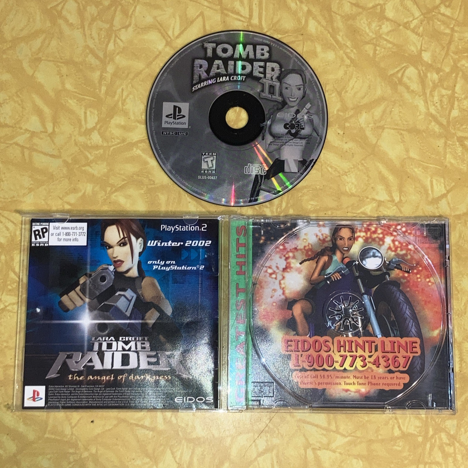 Tomb Raider II PS1 PlayStation 1 Complete W/ Manual CIB Tested