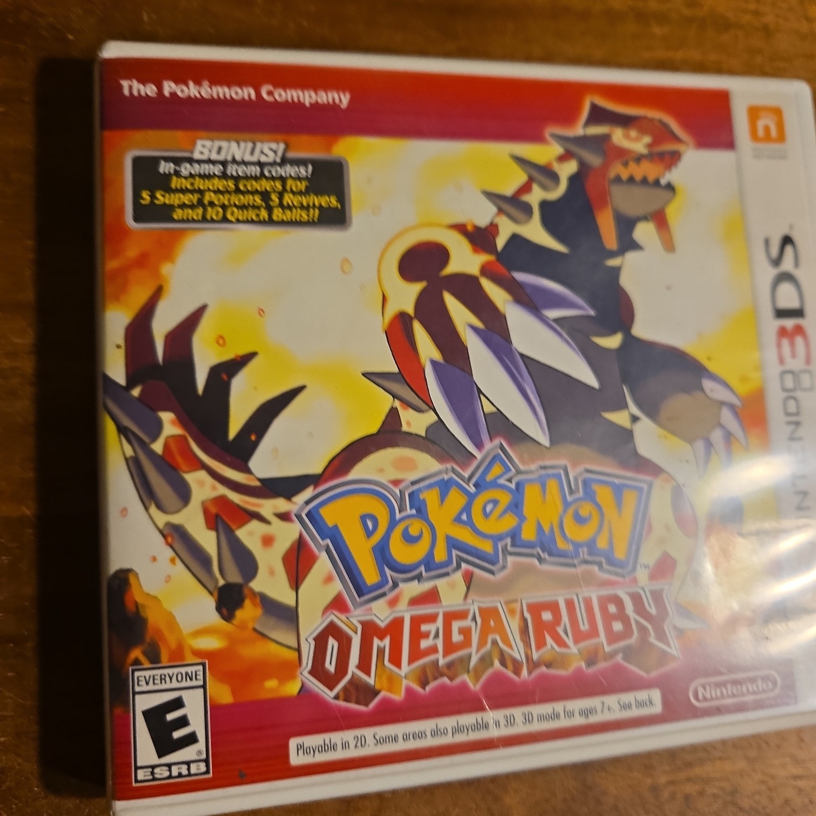 Pokemon Omega Ruby – BONUS Variant -Original Case -NO GAME, No Inserts