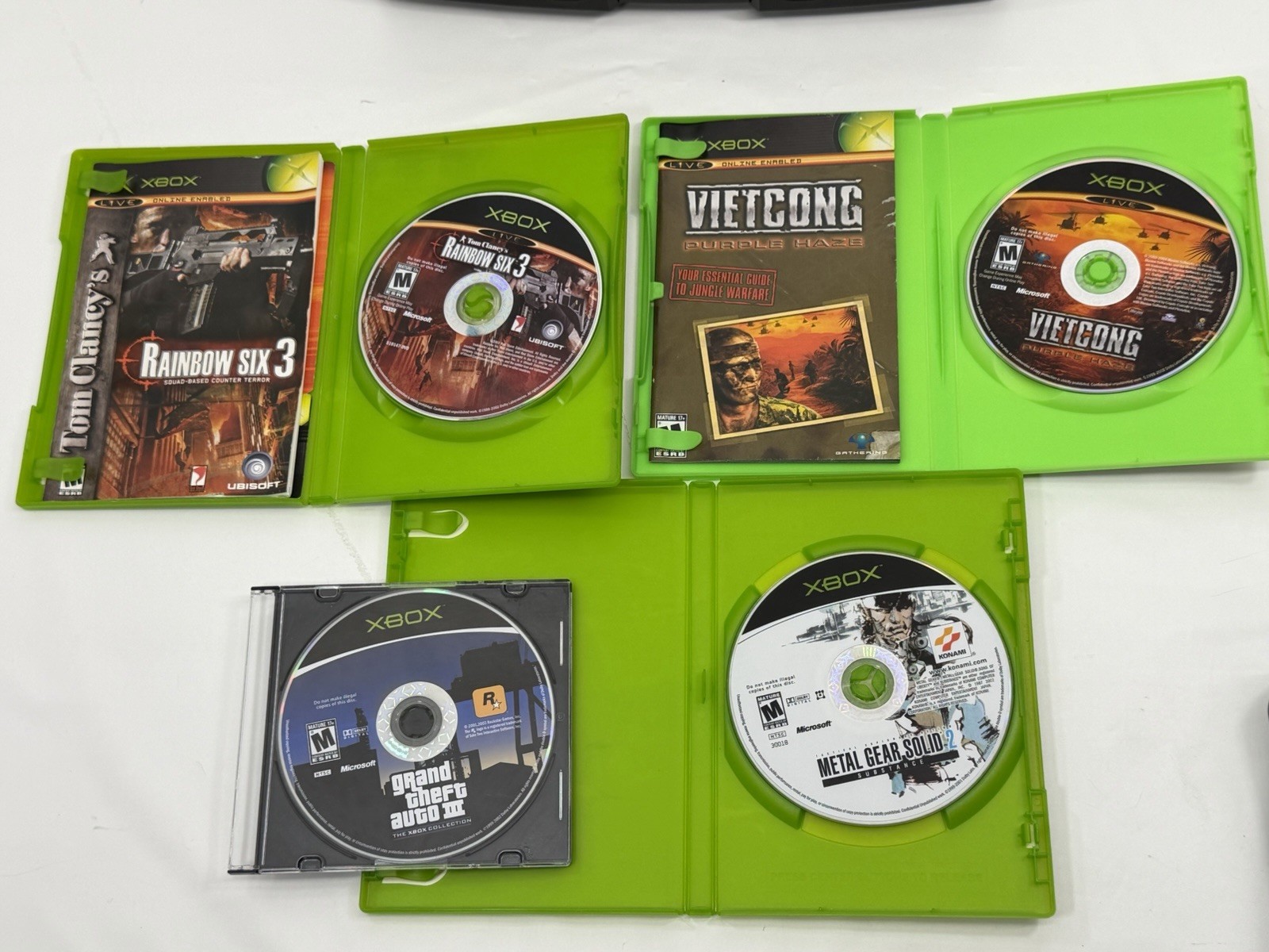 Original Xbox Console Bundle with Games & Controller Microsoft Tested