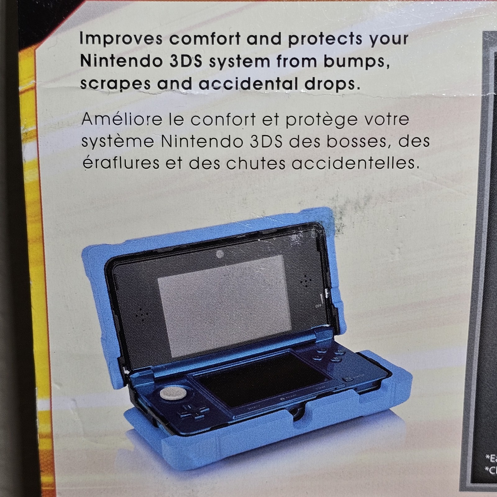 Nintendo 3DS NERF Protection Case Armor Yellow & Black DSI DS Lite NEW