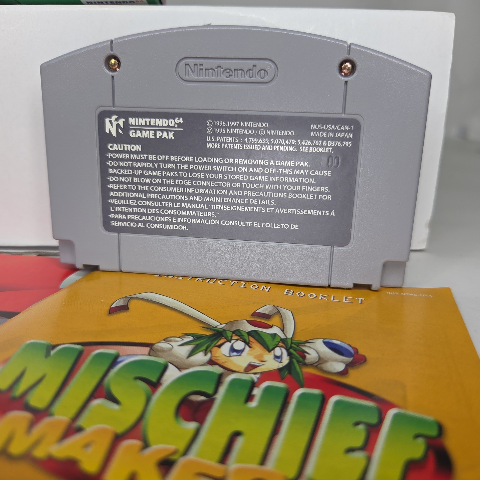 Mischief Makers Nintendo 64 N64 1997 Game Manual In Box 1 Player Everyone