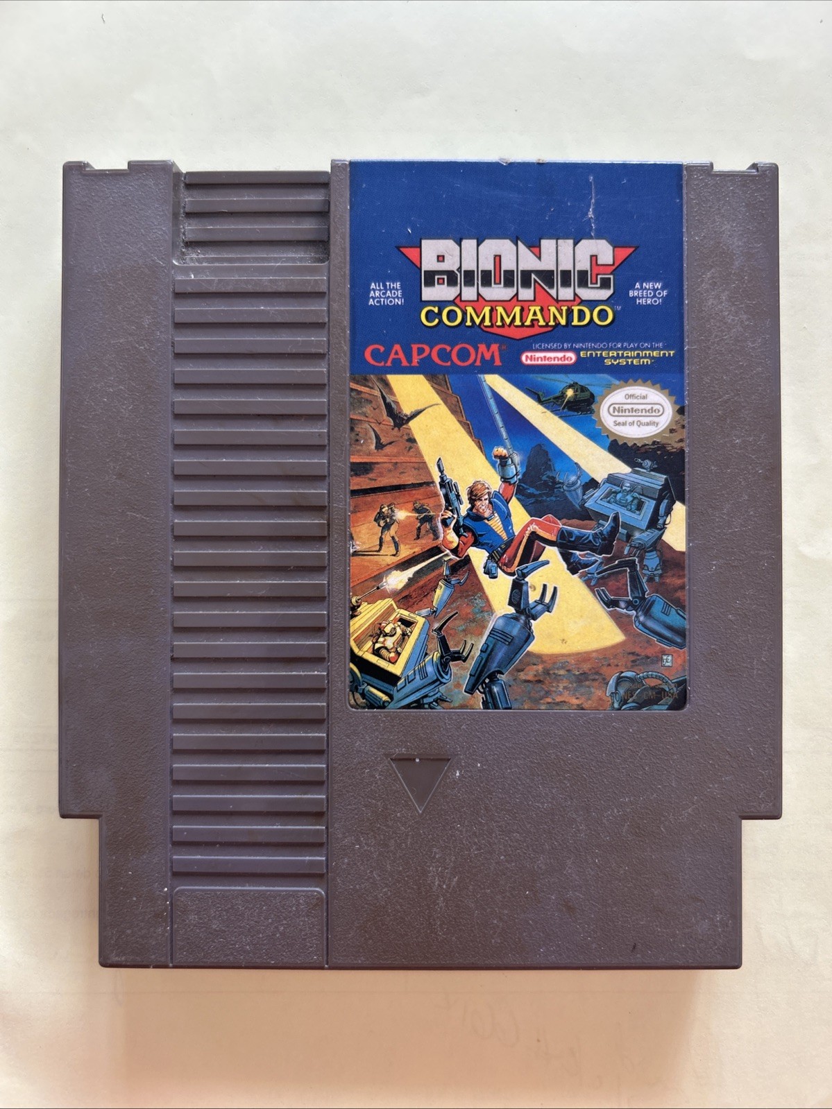 Bionic Commando (Nintendo Entertainment System, 1988) No Green Oxide! Nice!