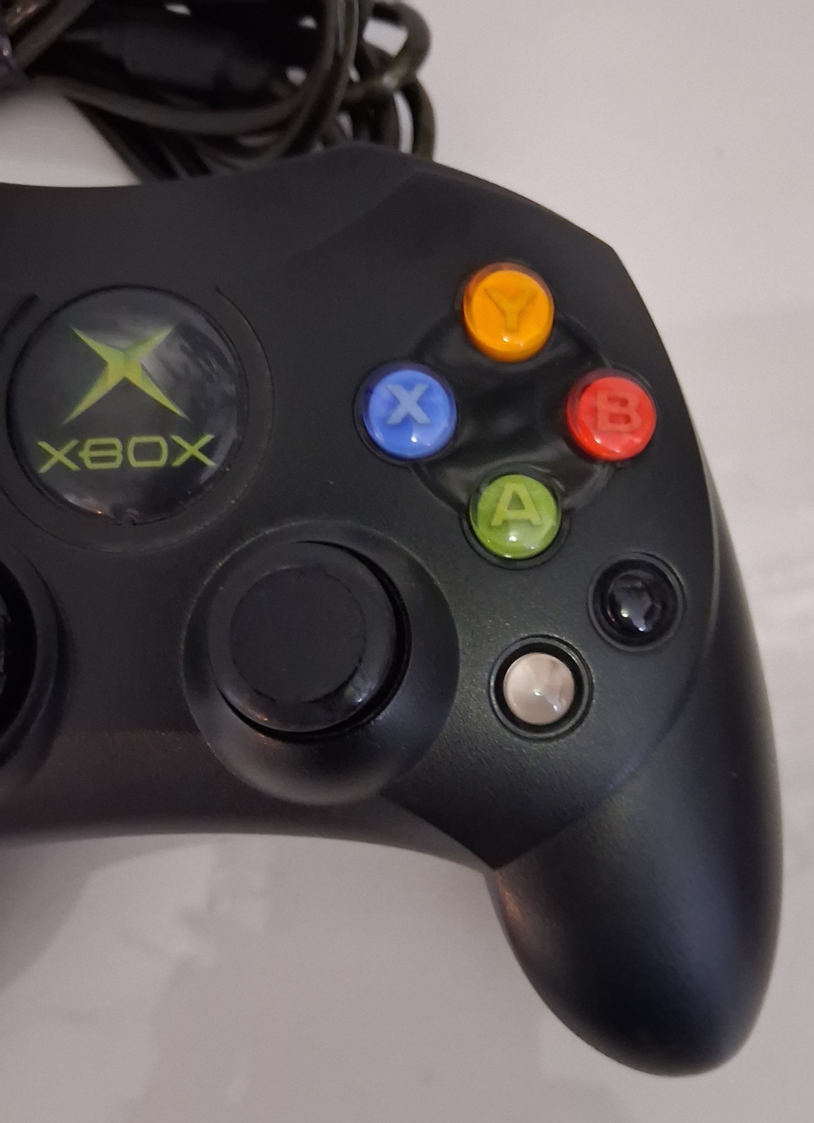 Xbox Controller S Wired Black Model X08-69873 Original Tested Nice Thumbsticks