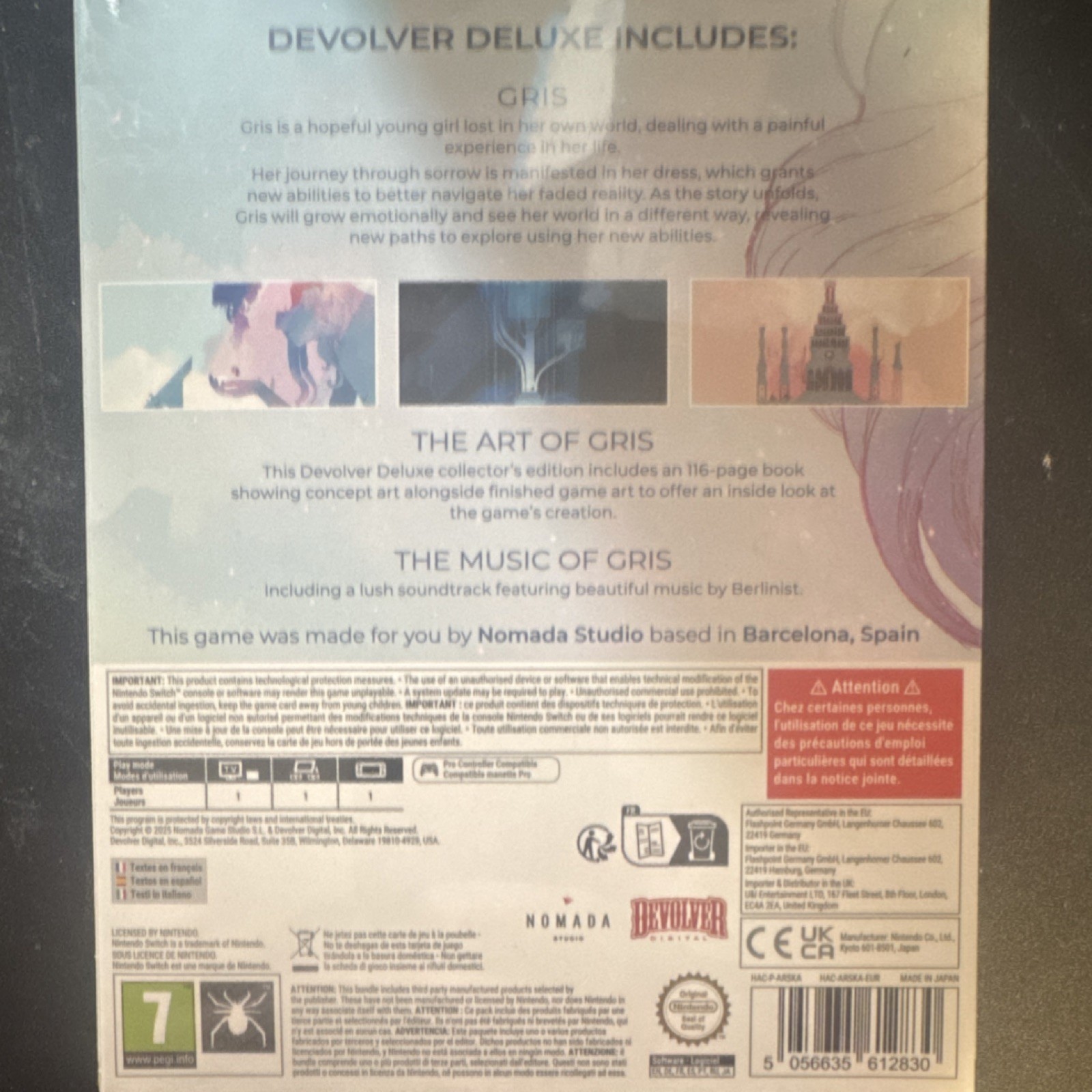 Devolver Digital GRIS Deluxe Edition Nintendo Switch PAL PEGI 7 Platformer